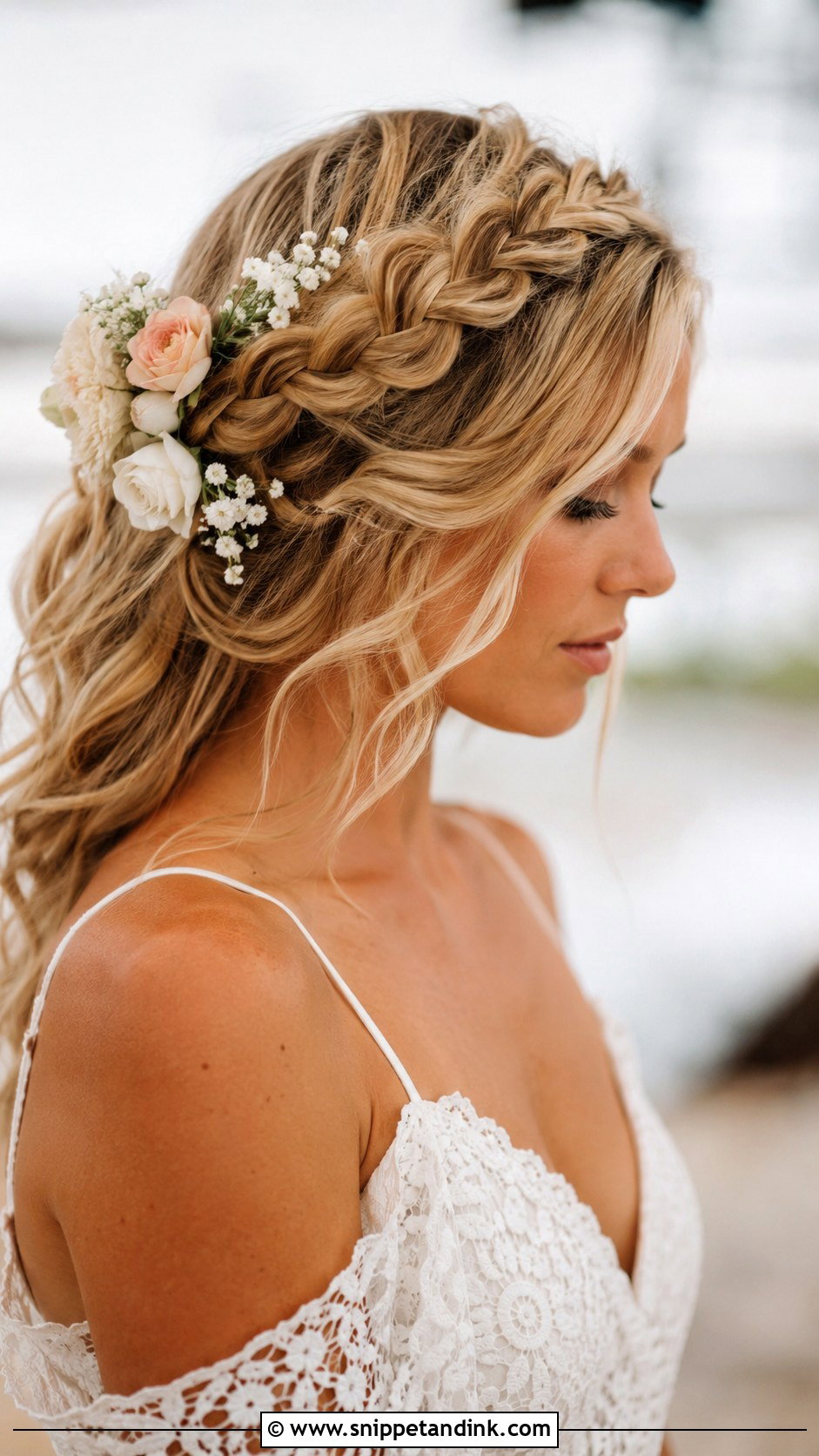 Boho Halo Braid for Weddings - Snippet and Ink - 20 Hair Styles for Wedding Hairstyles