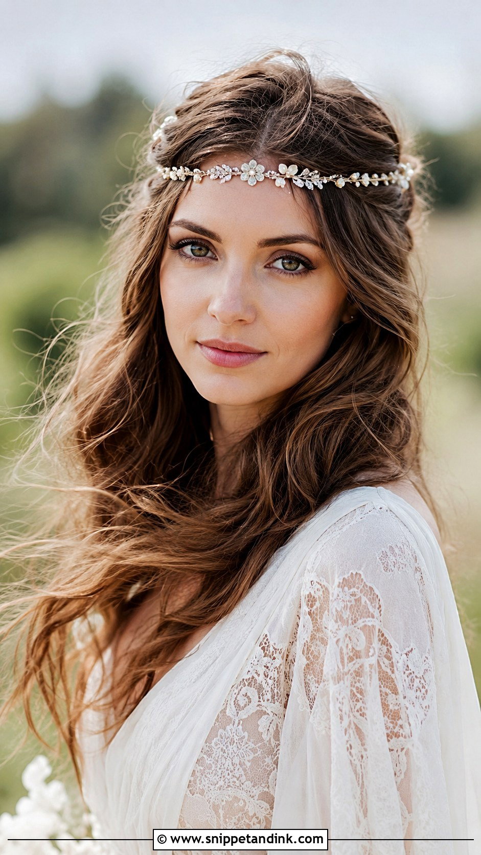 Boho Headband Wedding Hairstyle - Snippet and Ink - 25 Boho Wedding Hairstyles