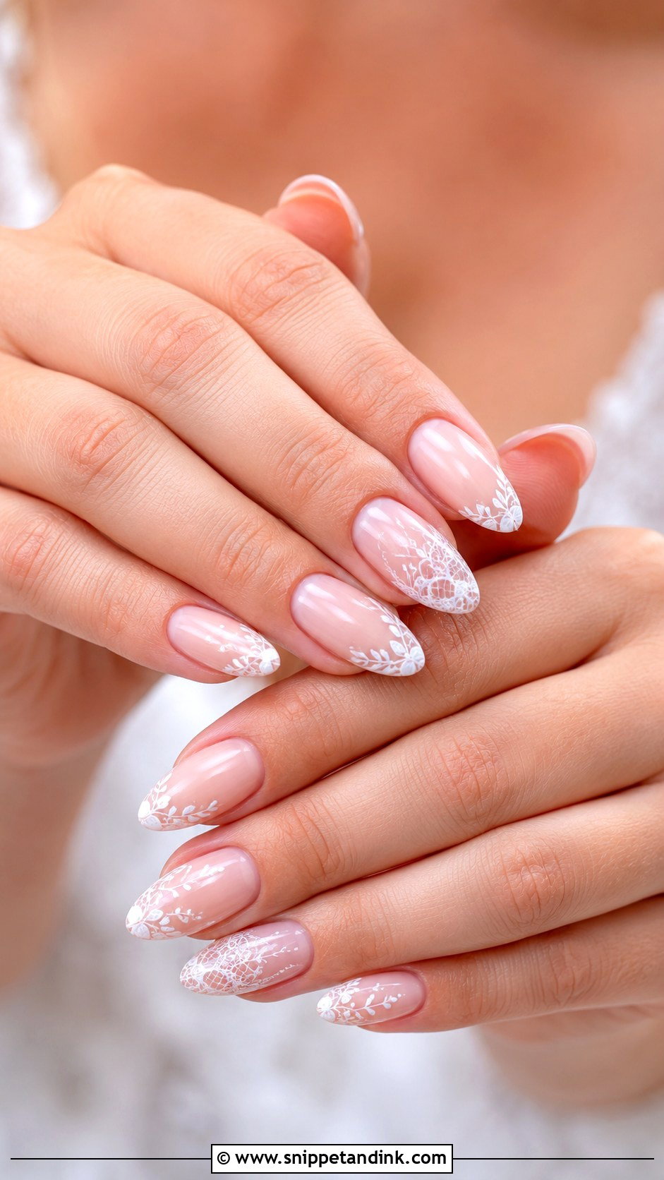 Boho Lace Wedding Nails - Snippet and Ink - 20 Boho Wedding Nails for Bride