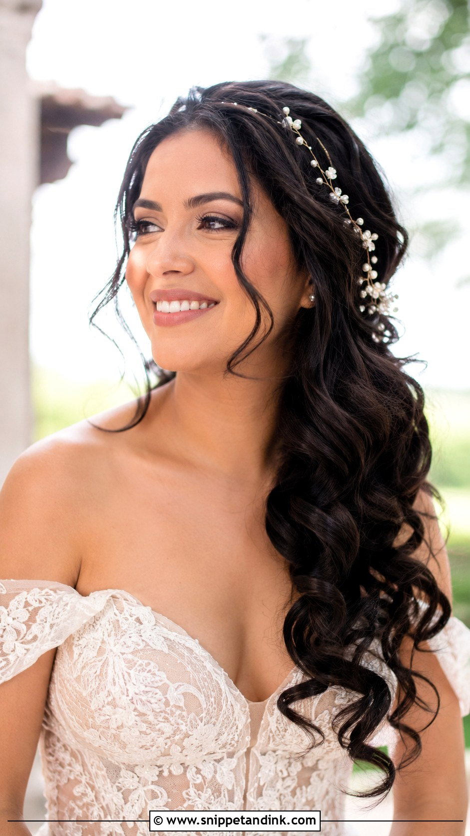 Boho Loose Curls Wedding Hairstyle - Snippet and Ink - 25 Boho Wedding Hairstyles