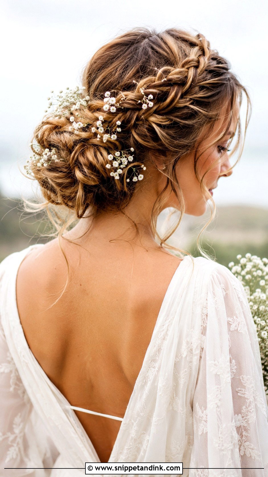 Boho Loose Updo With Braids - Snippet and Ink - 30 Loose Updo Wedding Ideas