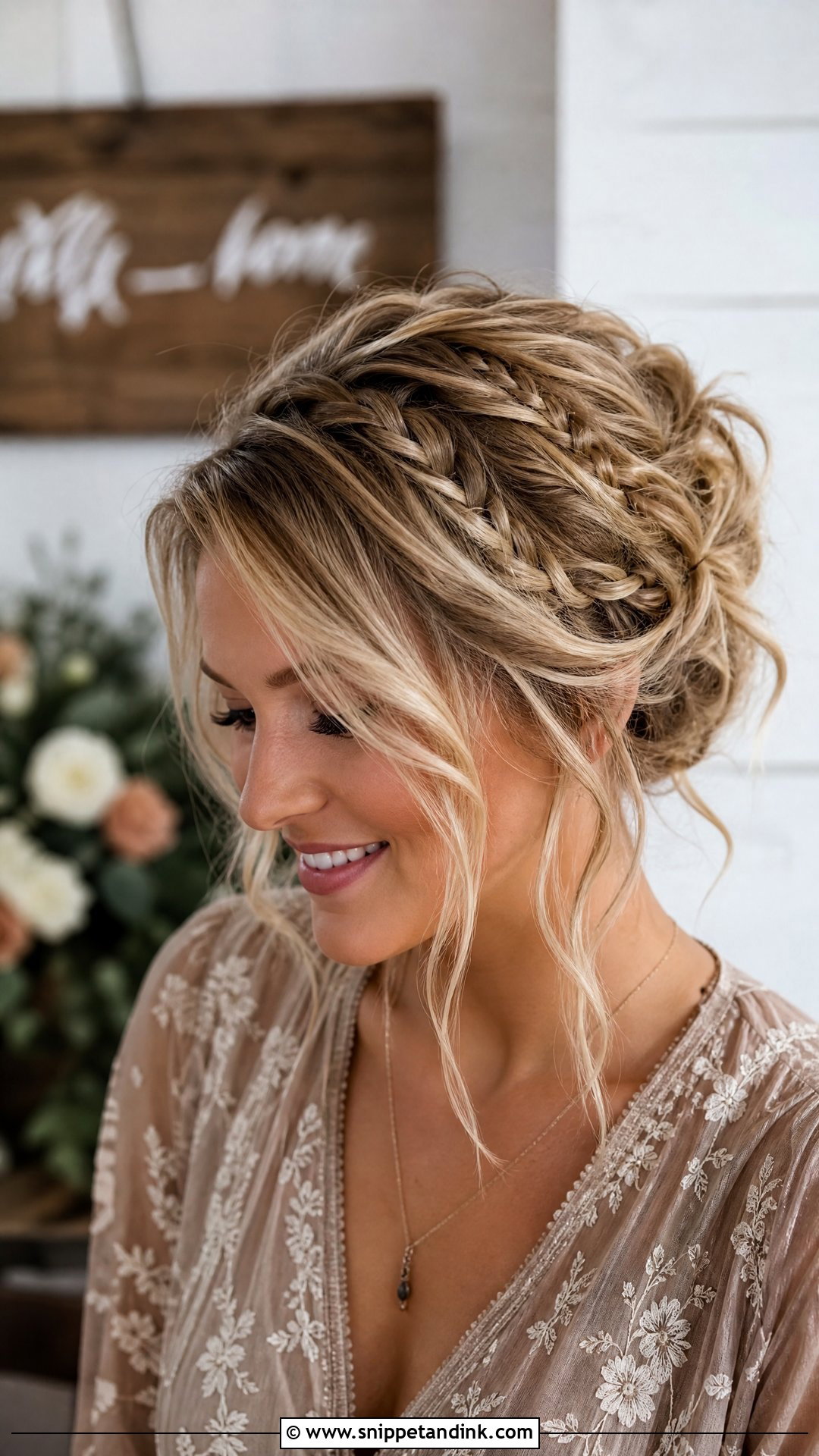 Boho Loose Updo for Wedding Guest - Snippet and Ink - 20 Updo Hair Styles for Wedding Guest