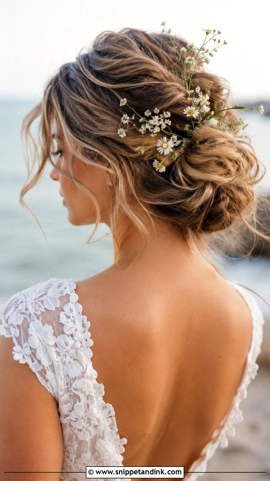 Boho Loose Updo - Snippet and Ink - 20 Easy Wedding Updos for Medium Hair