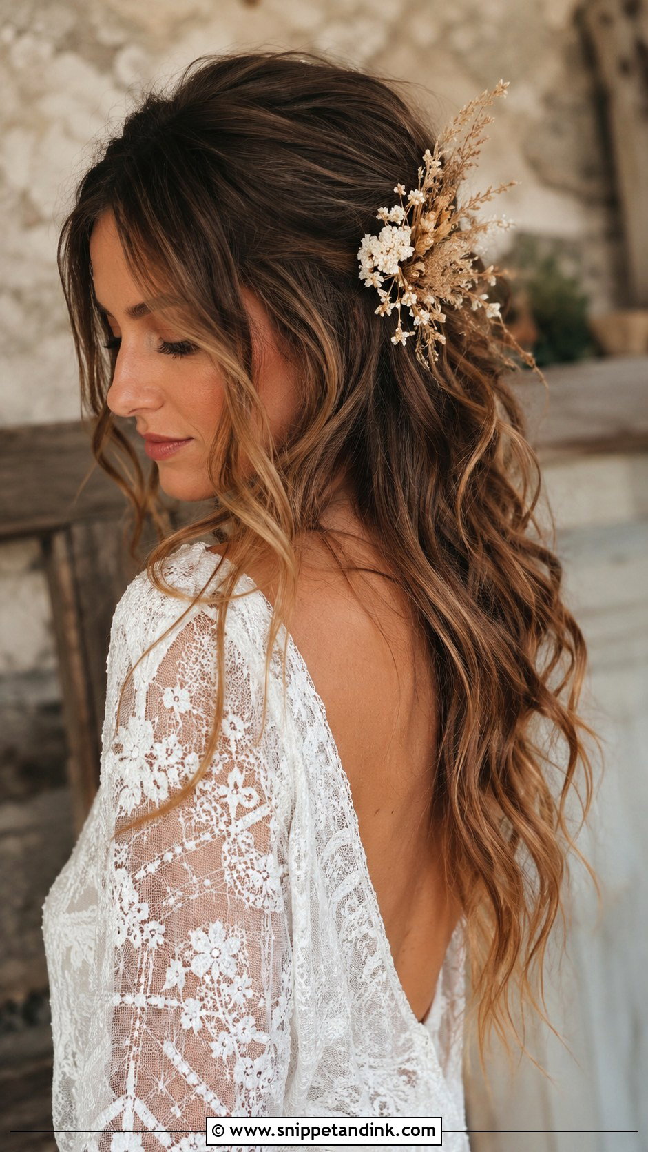 Boho Mermaid Wedding Hairstyle - Snippet and Ink - 20 Mermaid Wedding Hair Ideas