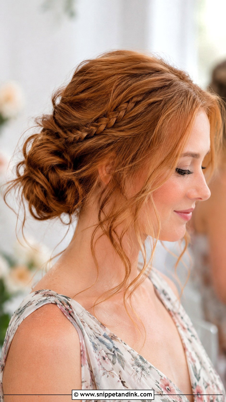 Boho Messy Bun Bridesmaid Hair - Snippet and Ink - 20 Messy Bun Bridesmaid Ideas