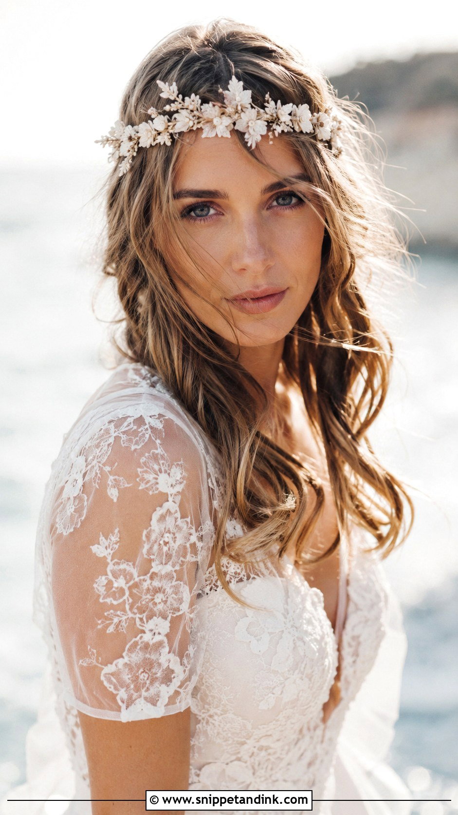 Boho Messy Hair With Headband - Snippet and Ink - 25 Messy Wedding Hair Ideas