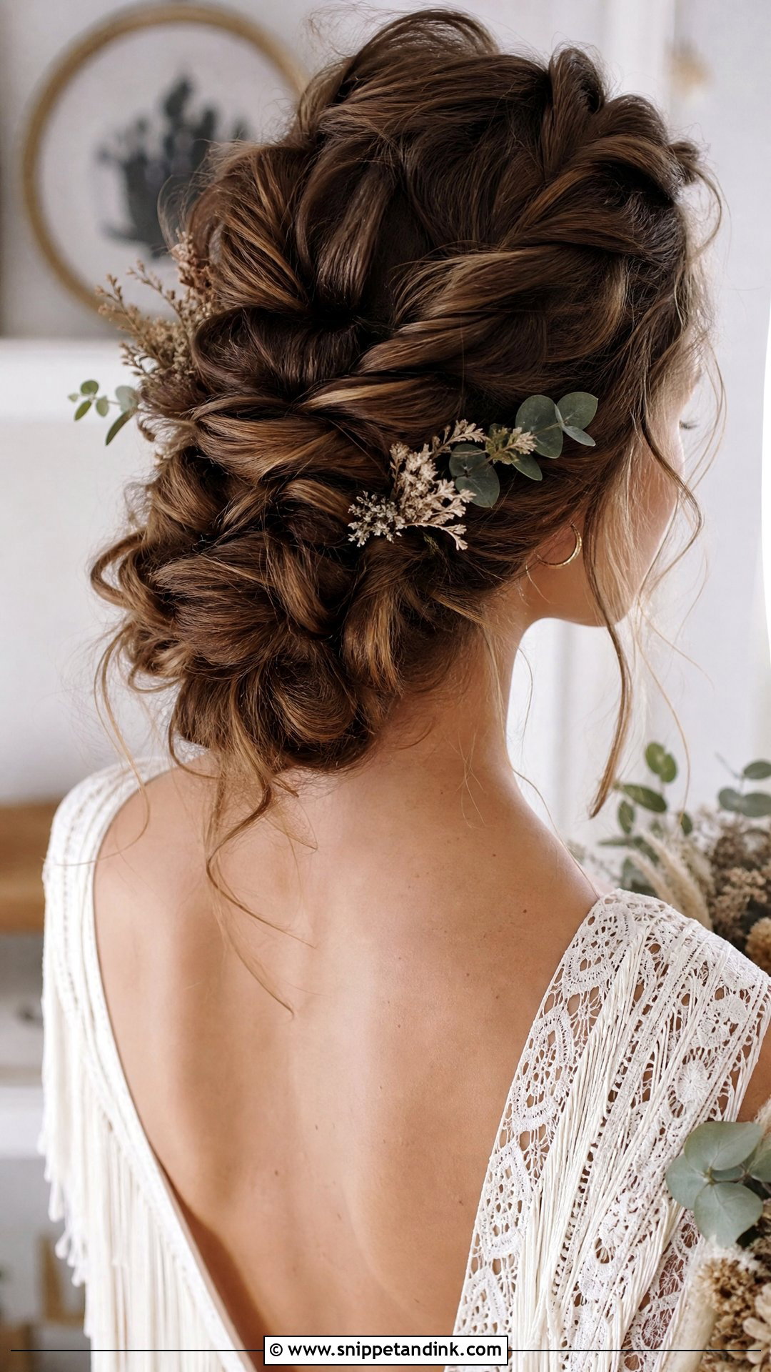 Boho Messy Updo for Wedding - Snippet and Ink - 20 Messy Hairstyles for Wedding