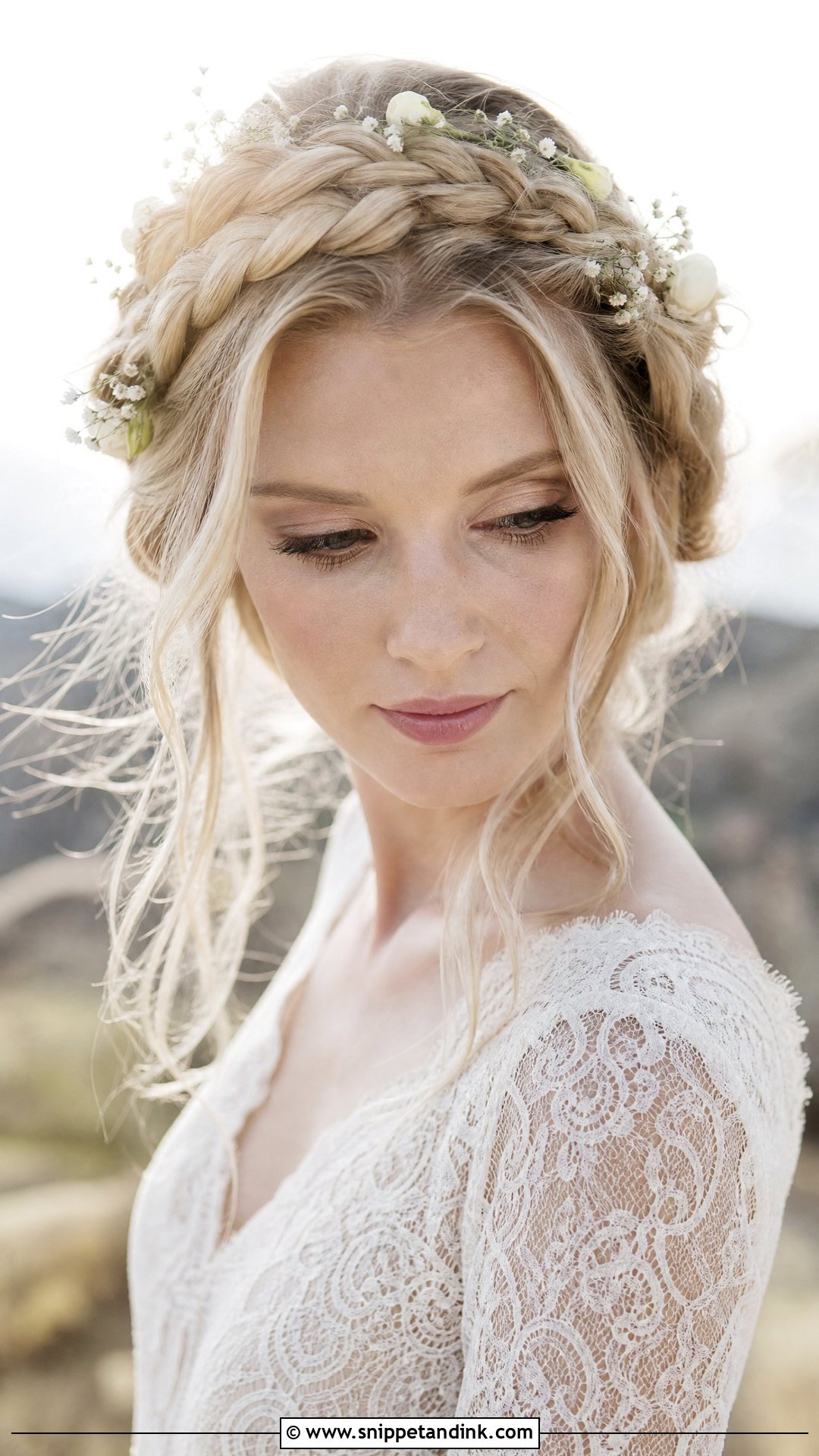 Boho Milkmaid Braid Wedding Hairstyle - Snippet and Ink - 20 Boho Braids Wedding