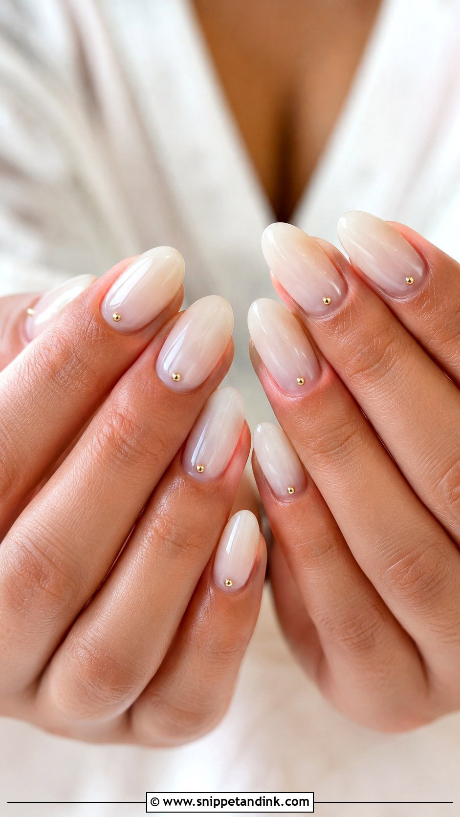 Boho Milky White Wedding Nails - Snippet and Ink - 20 Boho Wedding Nails for Bride