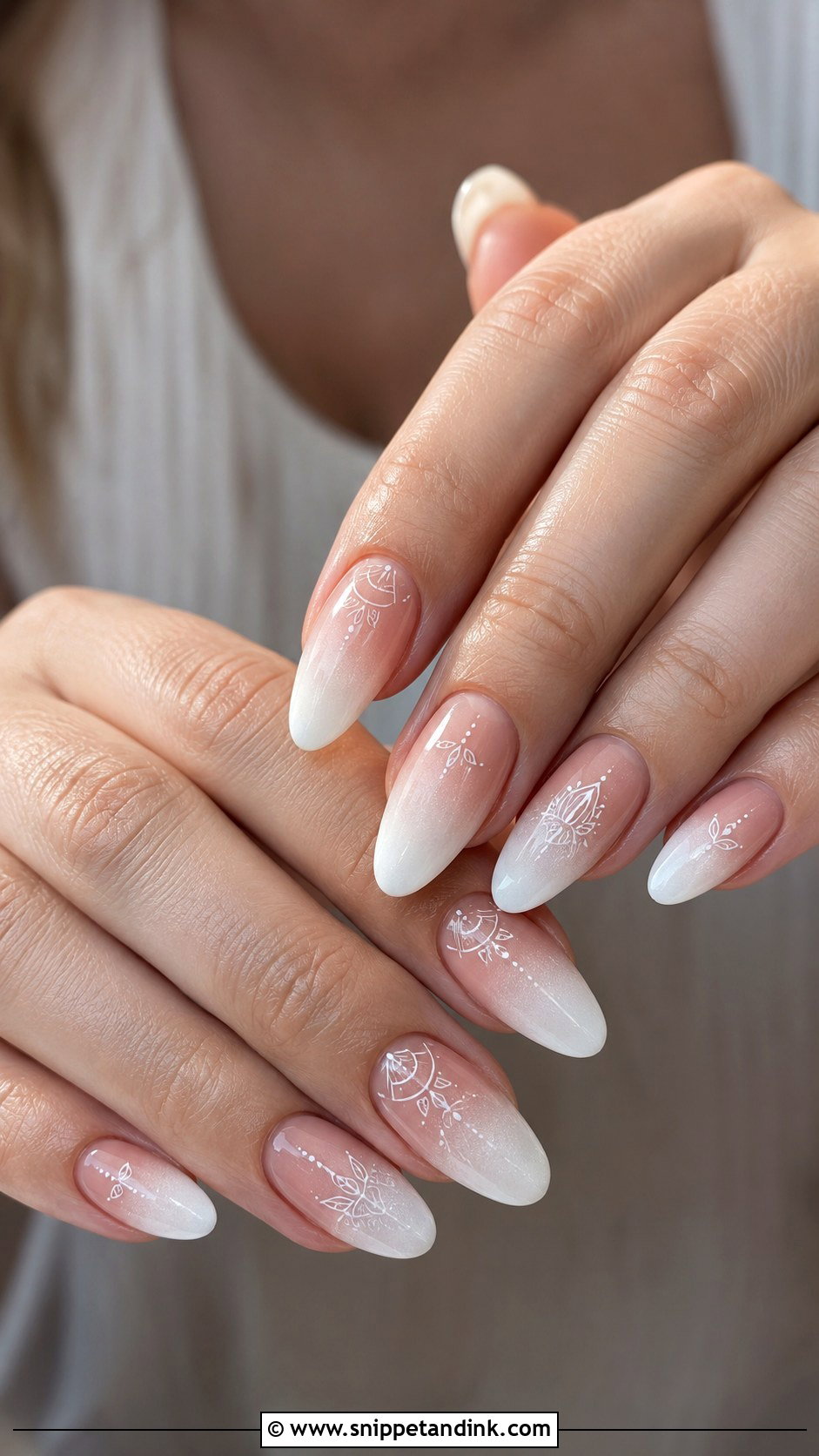 Boho Ombre Wedding Nails - Snippet and Ink - 20 Boho Wedding Nails for Bride
