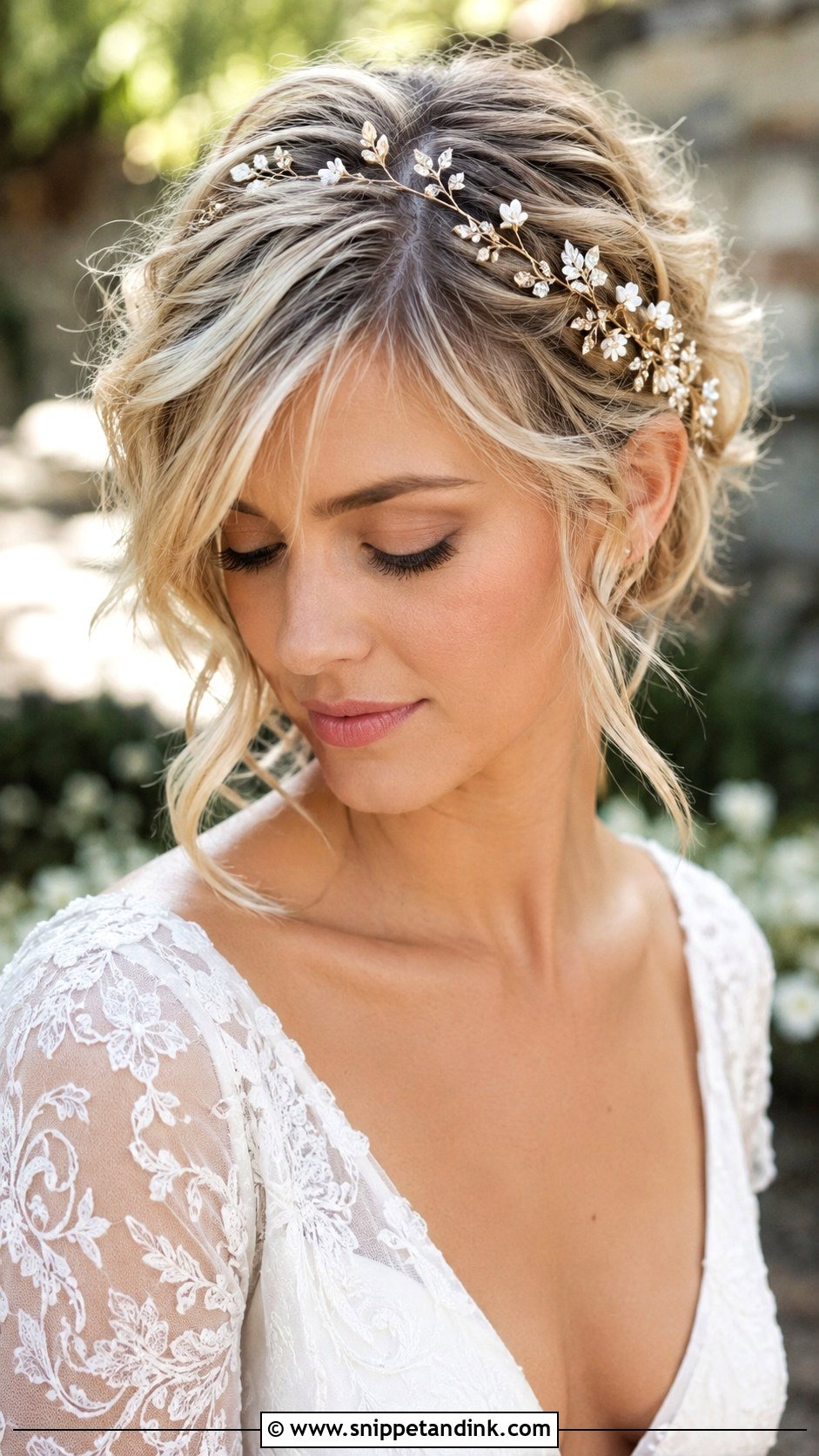 Boho Pixie With Loose Tendrils - Snippet and Ink - 30 Short Hairstyle Women Wedding Ideas