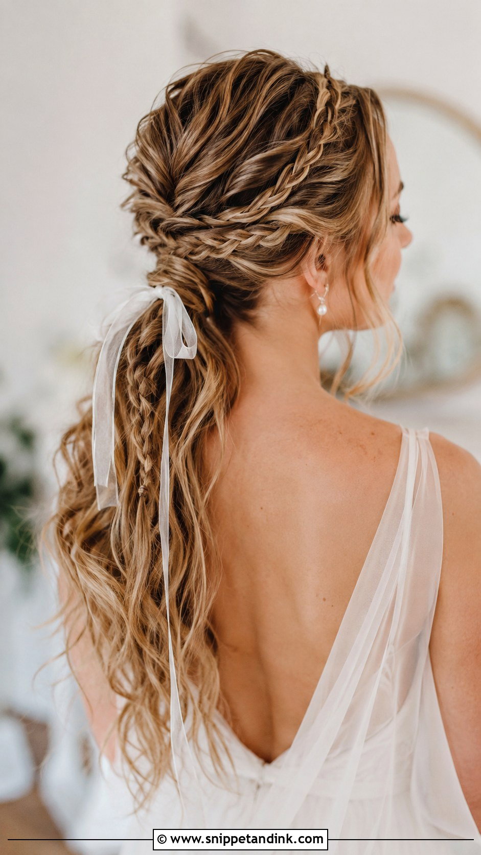 Boho Ponytail With Braids - Snippet and Ink - 30 Boho Bridal Hair Ideas