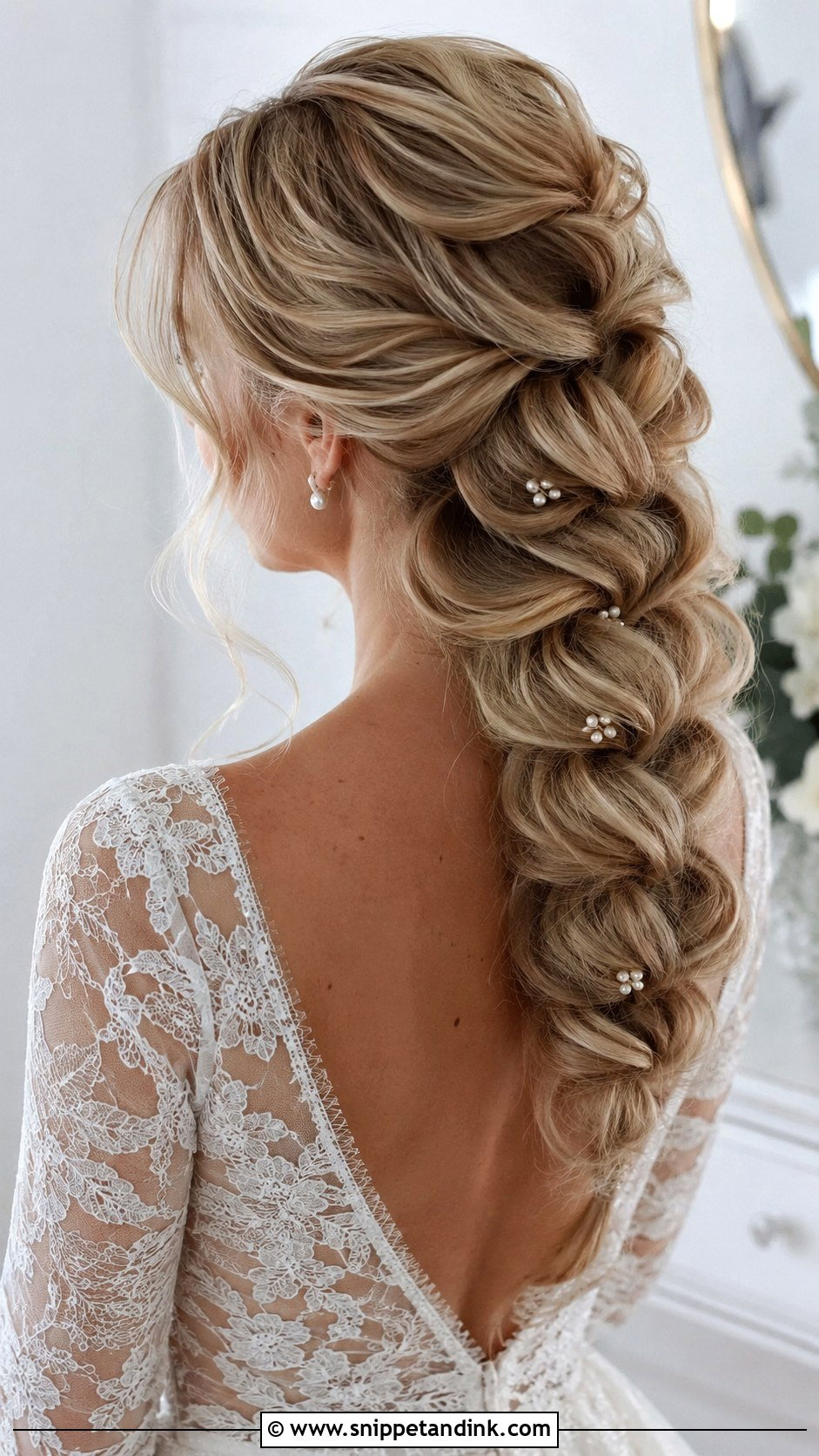 Boho Pull Through Braid Wedding Hair - Snippet and Ink - 20 Boho Wedding Hairstyles for Long Hair