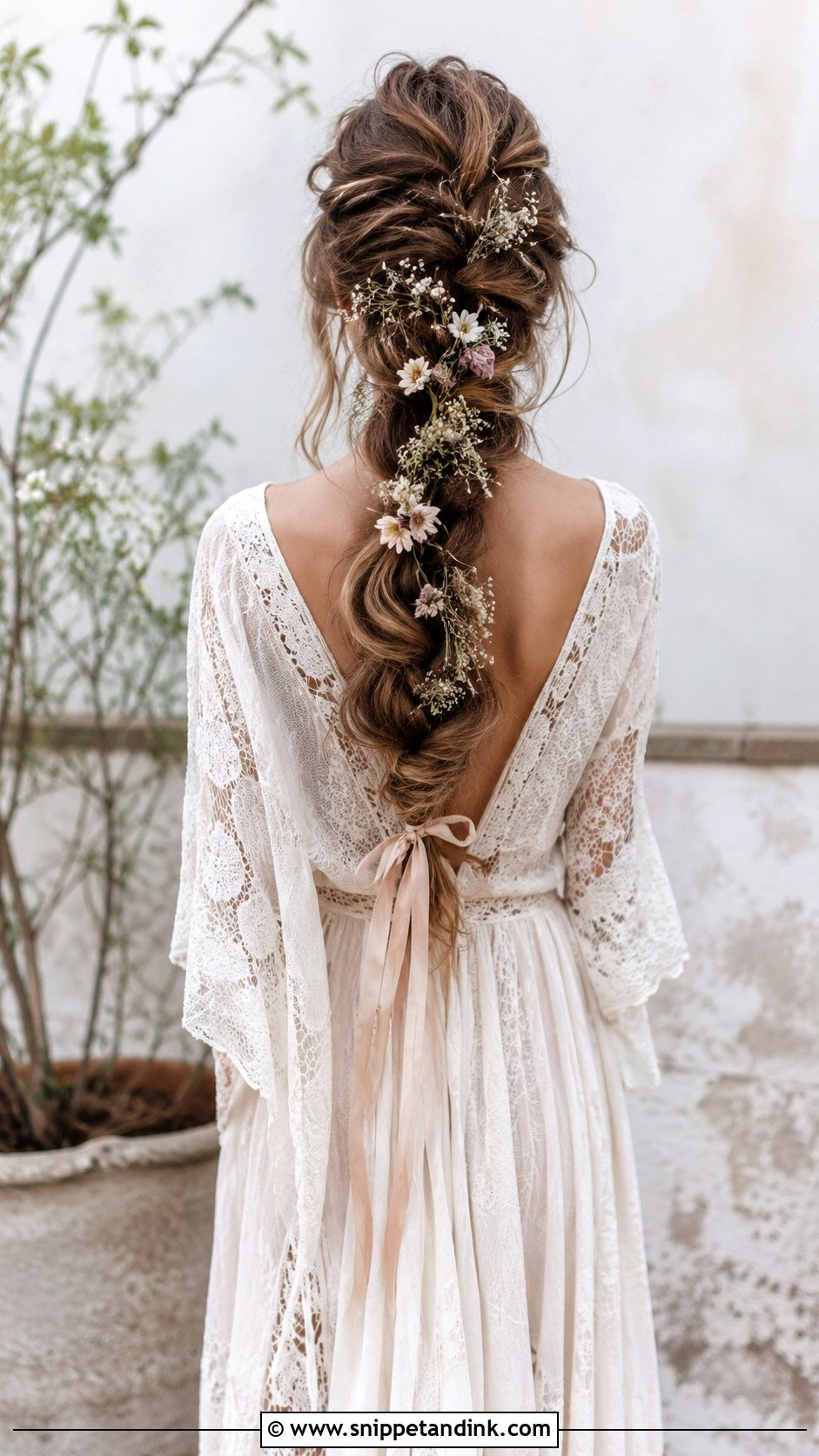 Boho Rapunzel Braid - Snippet and Ink - 25 Bridal Hair Braid Ideas