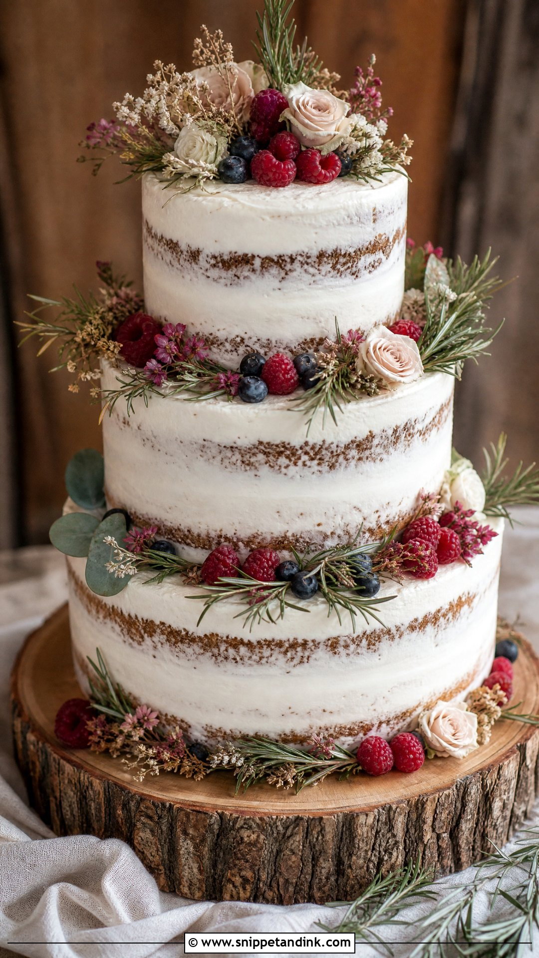 Boho Rustic Wedding Cake - Snippet and Ink - 25 Boho Cake Design Ideas for Wedding