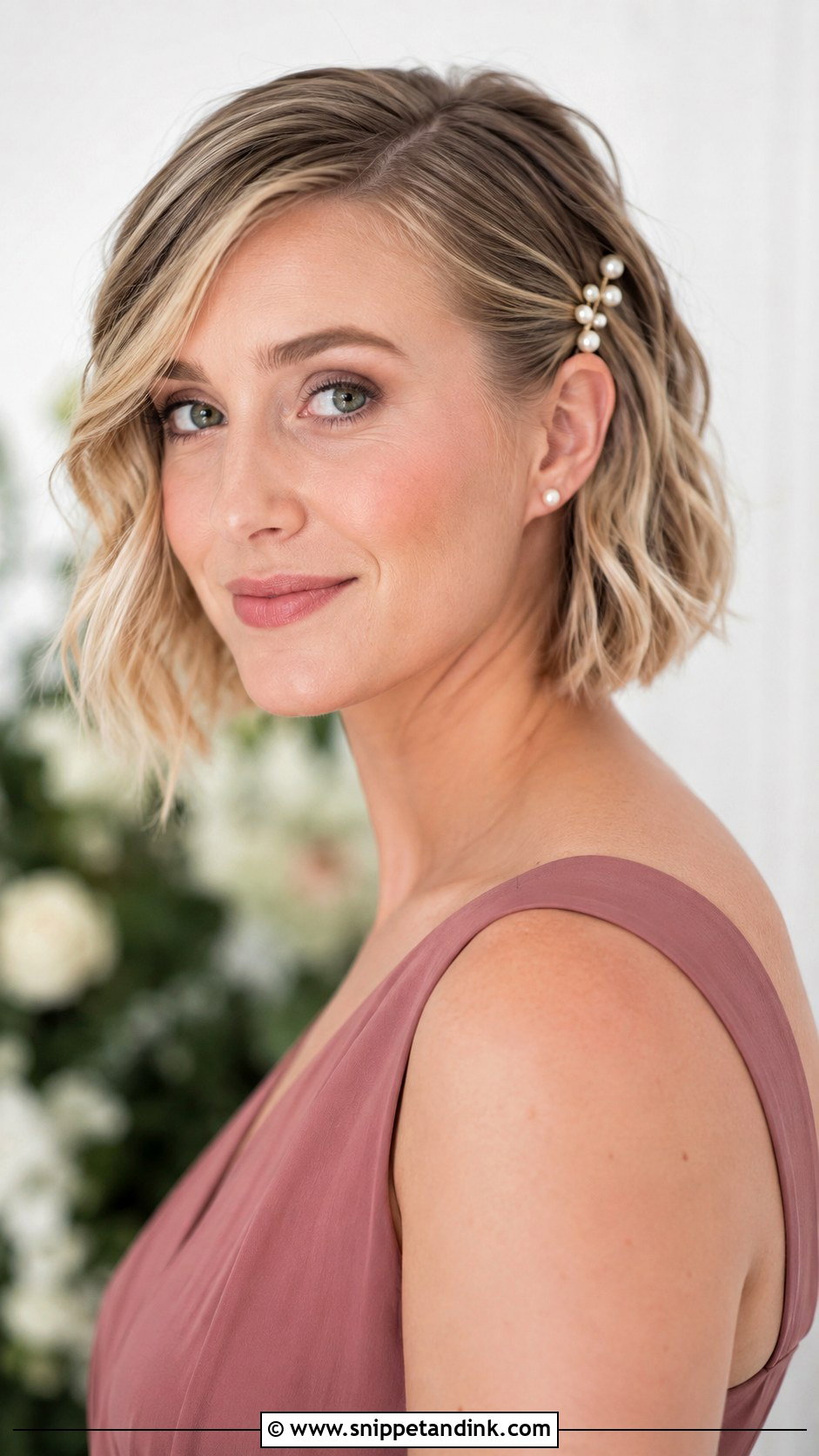 Boho Short Hair Bridesmaid Hair - Snippet and Ink - 20 Boho Bridesmaid Hairstyles