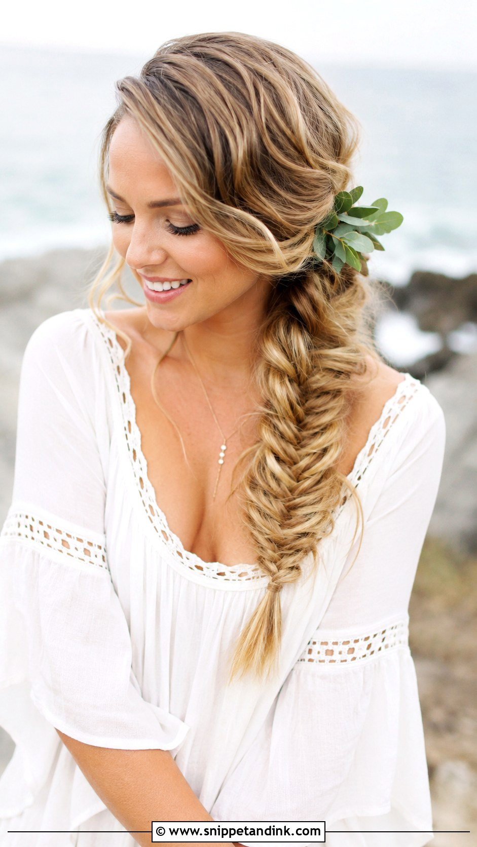 Boho Side Braid - Snippet and Ink - 25 Hairstyle for Wedding Function Ideas