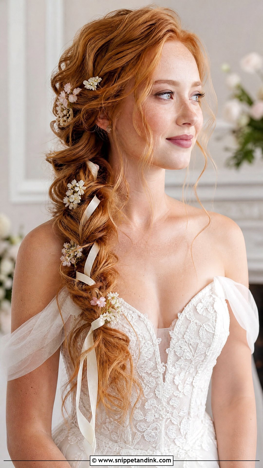 Boho Side Braid Wedding Hairstyle - Snippet and Ink - 20 Boho Braids Wedding