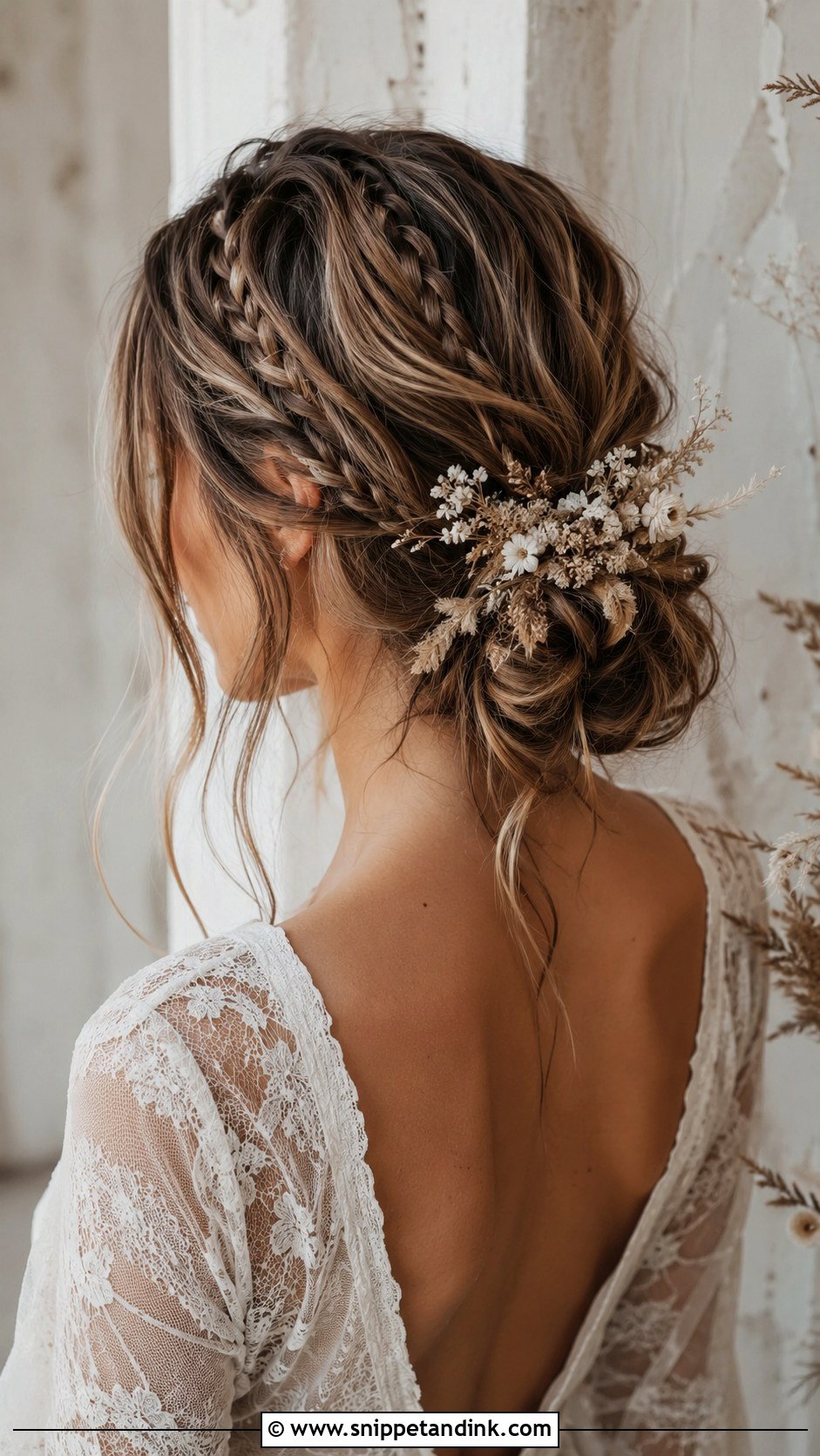 Boho Side Bun With Braids - Snippet and Ink - 20 Side Bun Hairstyles Wedding