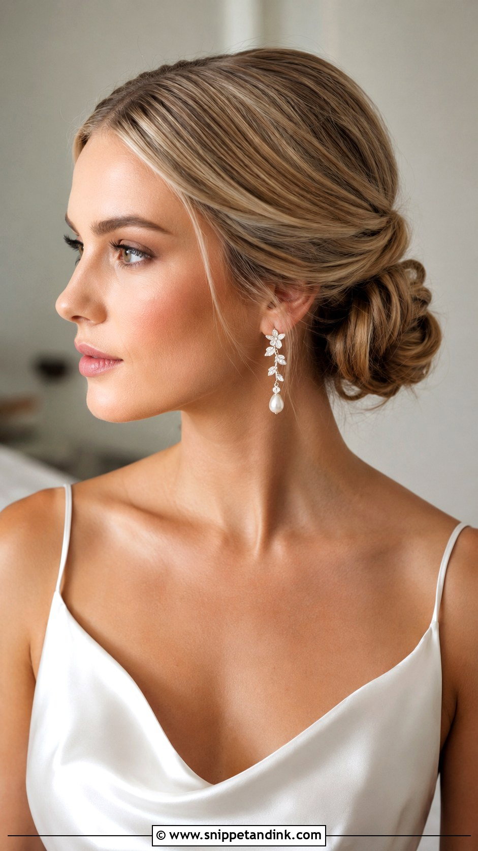 Boho Textured Low Bun Wedding Hair - Snippet and Ink - 15 Textured Low Bun Wedding Hairstyles