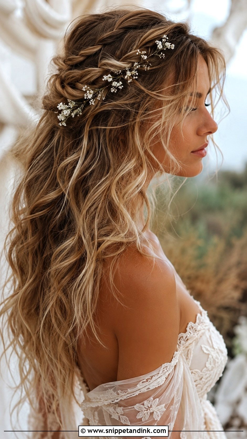 Boho Tousled Curls - Snippet and Ink - 25 Wedding Hair Curls