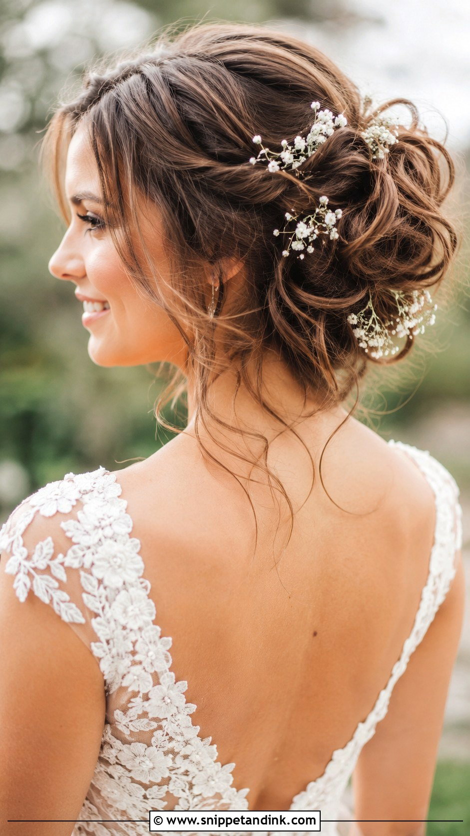 Boho Tousled Updo Wedding Hairstyle - Snippet and Ink - 25 Boho Wedding Hairstyles