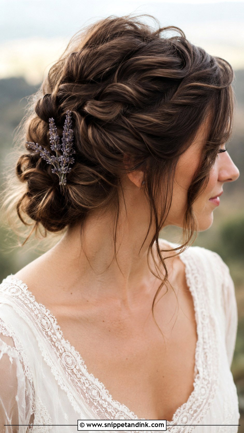 Boho Twisted Updo Wedding Hairstyle - Snippet and Ink - 25 Boho Wedding Hairstyles