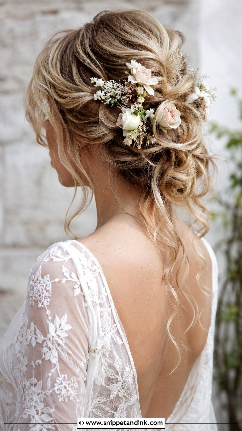 Boho Updo Wedding Hairstyle for Long Hair - Snippet and Ink - 25 Hairstyle for Long Hair Wedding Ideas