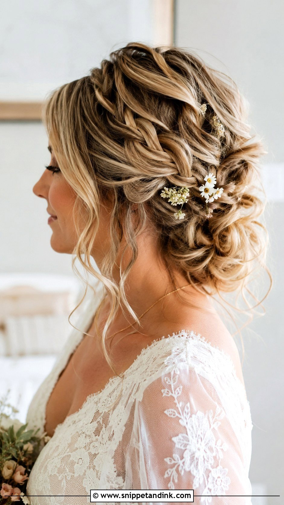 Boho Updo Wedding Hairstyle - Snippet and Ink - 20 Hair Up Wedding Hairstyles