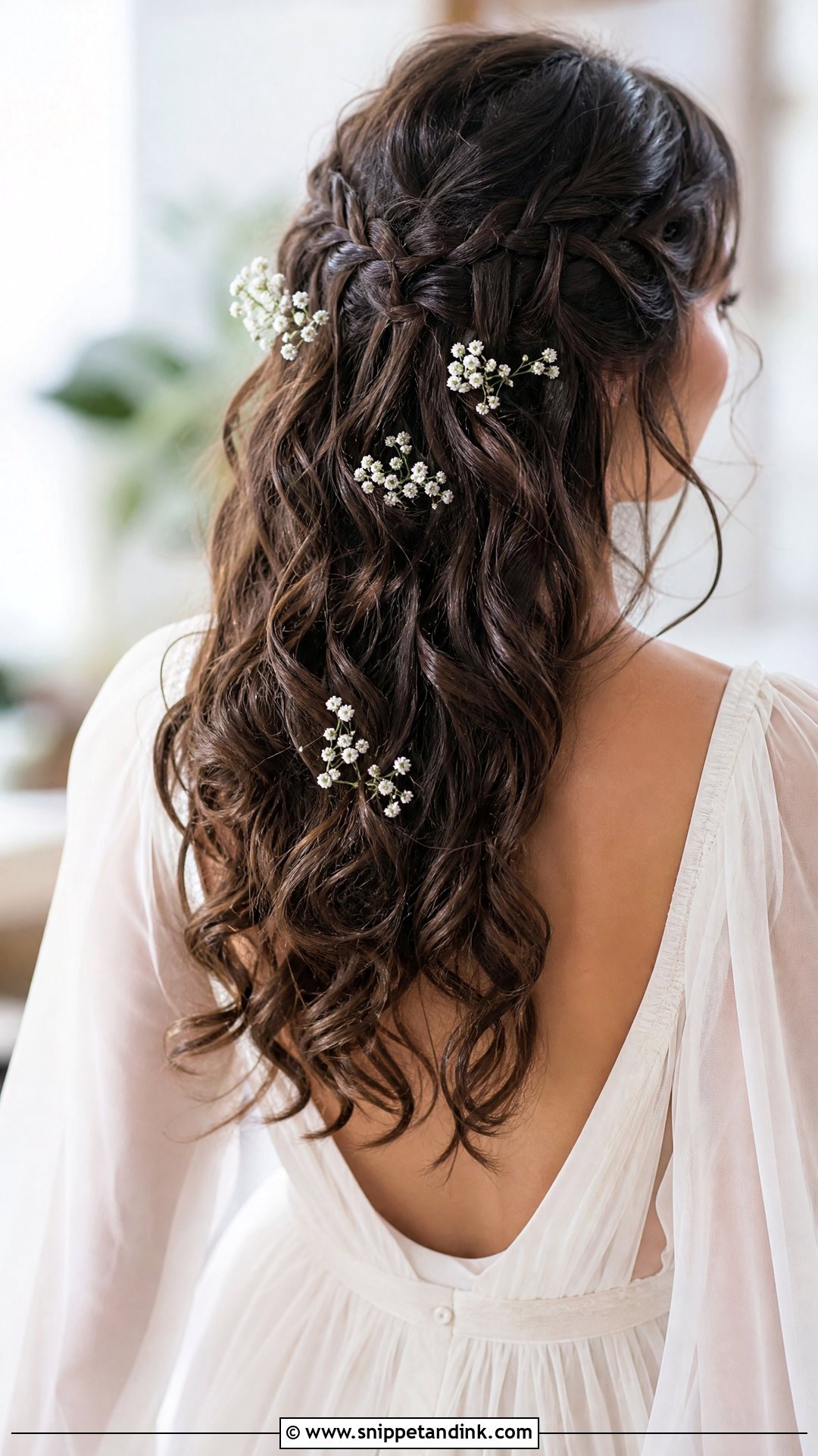 Boho Waterfall Braid Wedding Hairstyle - Snippet and Ink - 15 Boho Braids Wedding Hairstyles