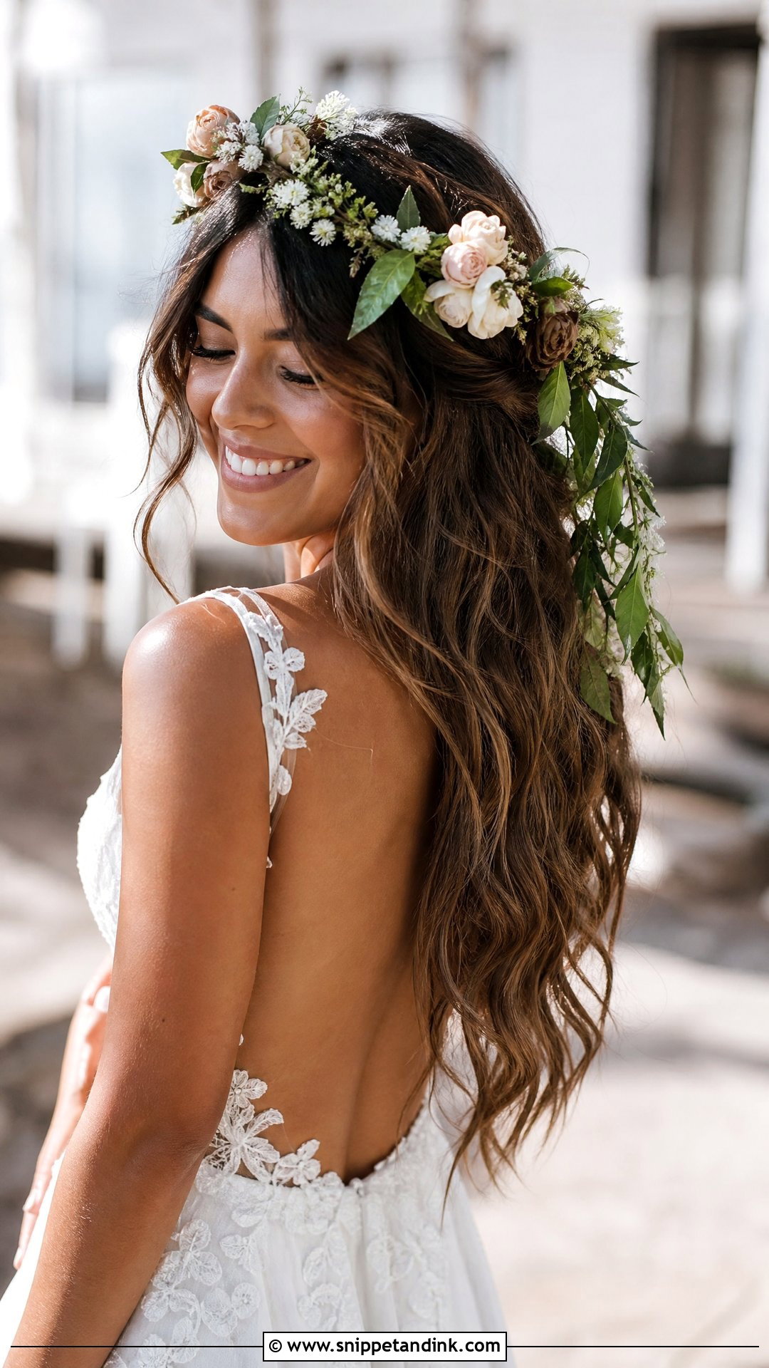 Boho Waves Wedding Hair - Snippet and Ink - 20 Wedding Hairstyles Down Curls