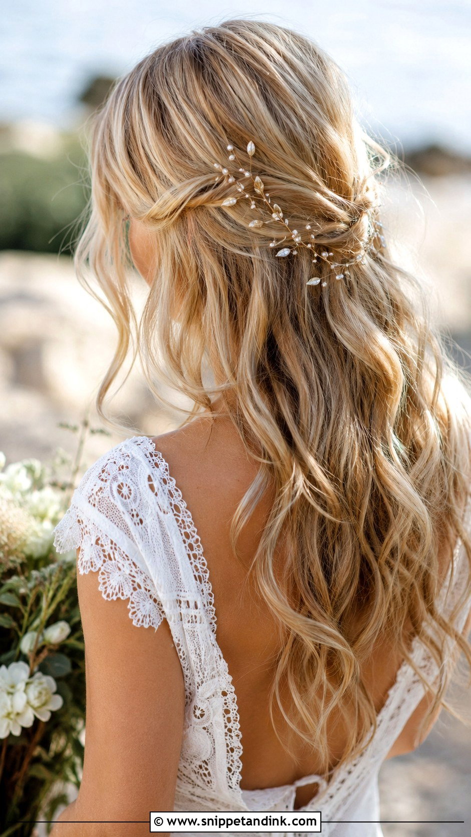 Boho Waves Wedding Hairstyle - Snippet and Ink - 25 Wedding Day Hairstyles