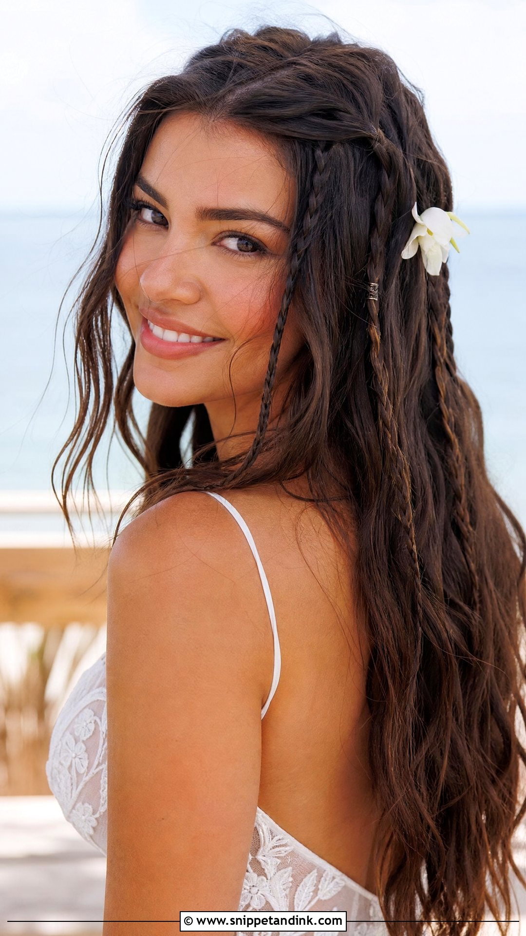 Boho Waves With Braids - Snippet and Ink - 20 Cute Wedding Guest Hairstyles