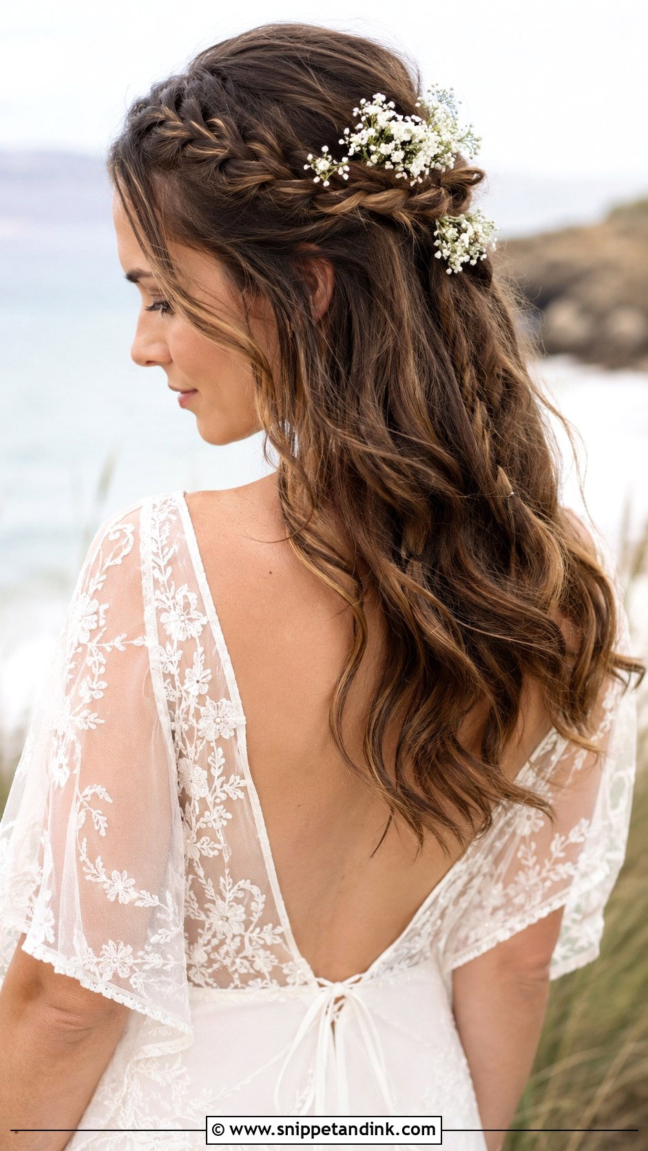 Boho Waves With Braids for Wedding - Snippet and Ink - 25 Open Hairstyles for Wedding