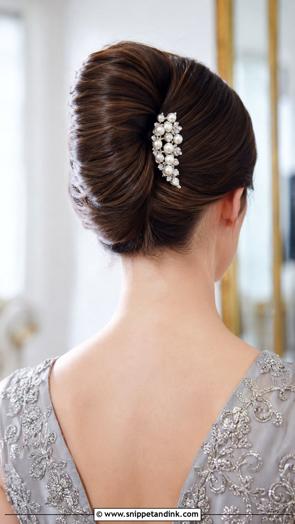 Boho Waves With Floral Pins - Snippet and Ink - 25 Wedding Party Hairstyles