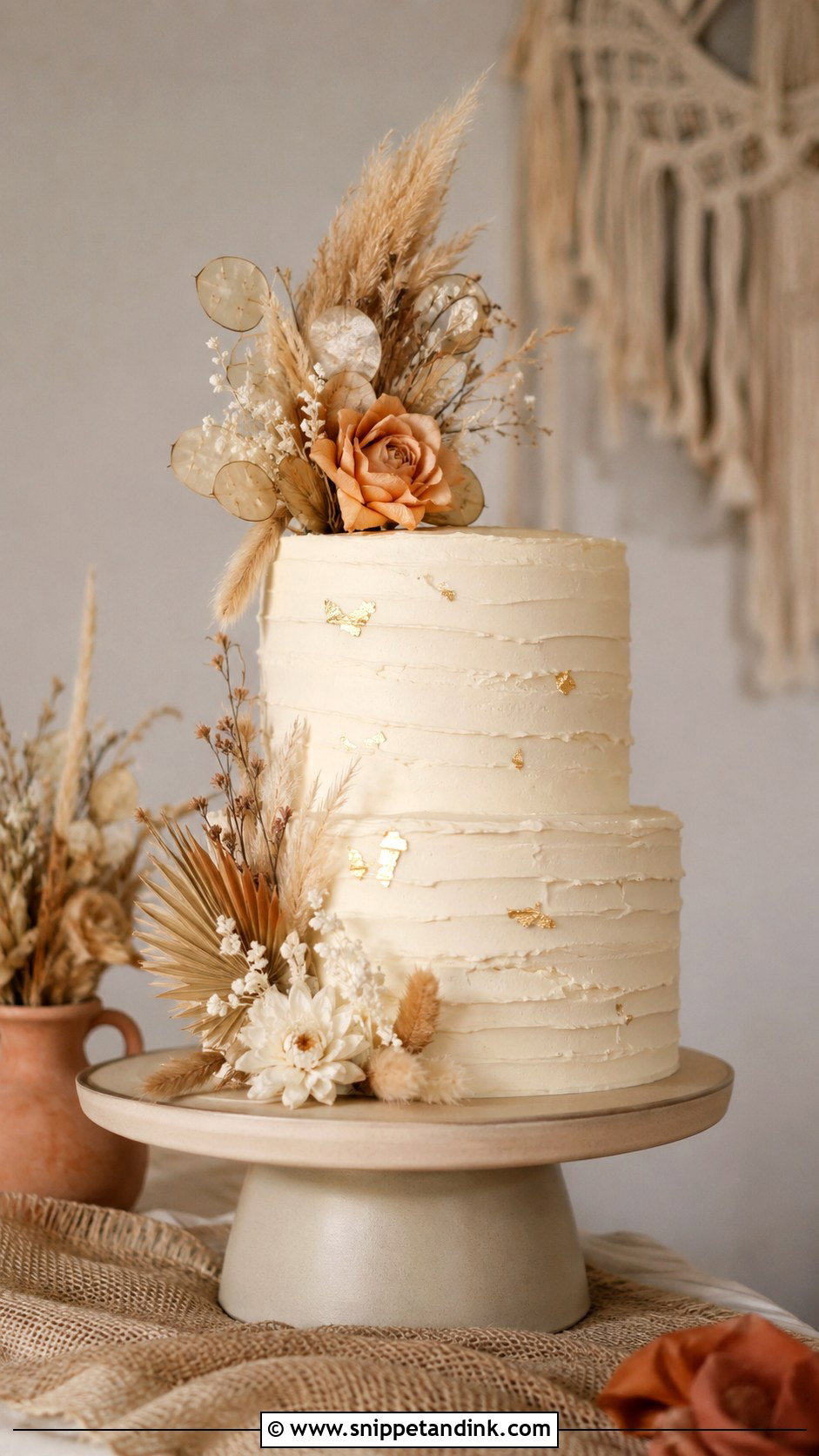 Boho Wedding Cake - Snippet and Ink - 20 Custom Cake Designs for Wedding