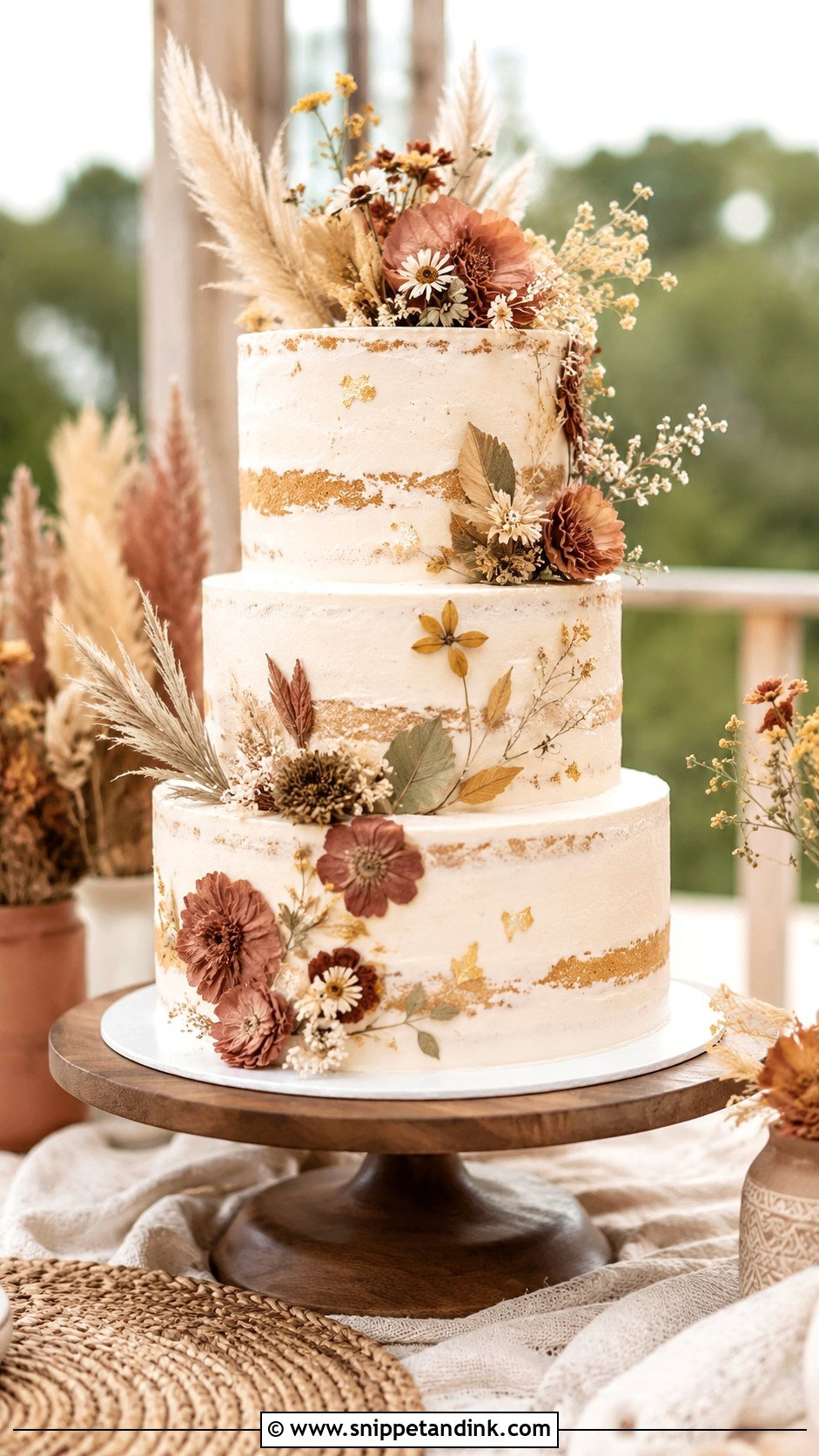 Boho Wedding Cake - Snippet and Ink - 20 Multi Color Cake Ideas for Wedding