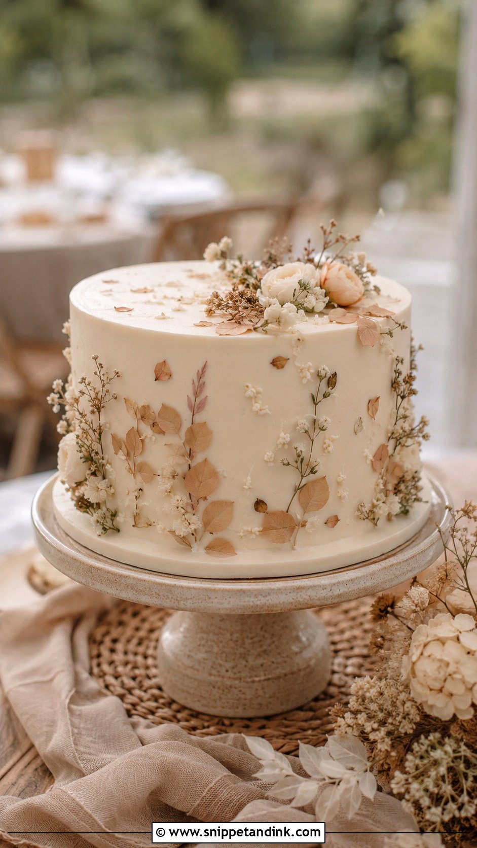 Boho Wedding Cake - Snippet and Ink - 20 Non Tiered Wedding Cake Ideas