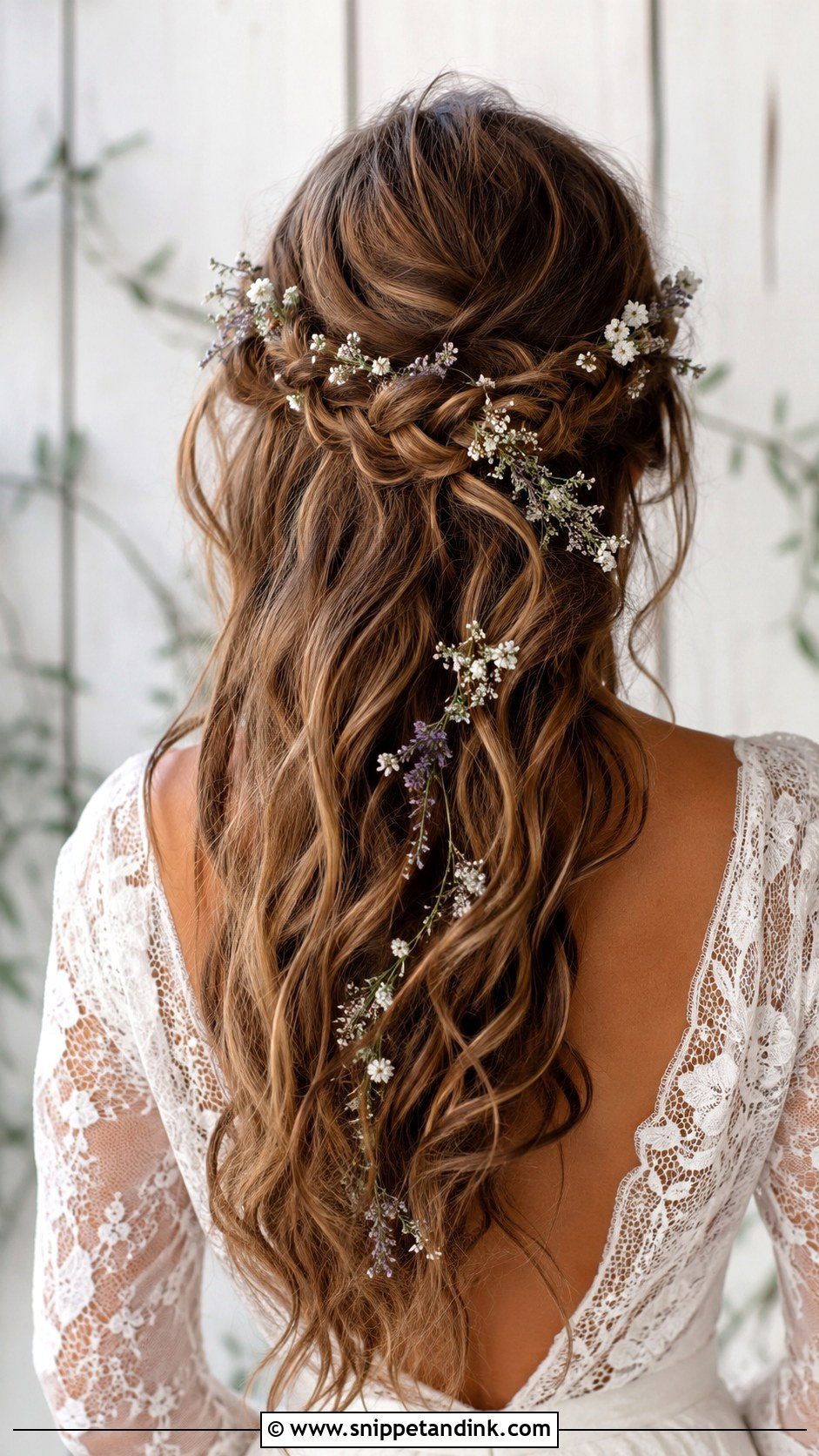 Boho Wedding Hair Down Braid - Snippet and Ink - 15 Wedding Hair Down Braid Ideas