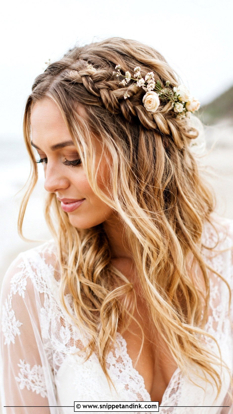 Boho Wedding Hair With Braids And Curls - Snippet and Ink - 15 Wedding Hair with Braids and Curls