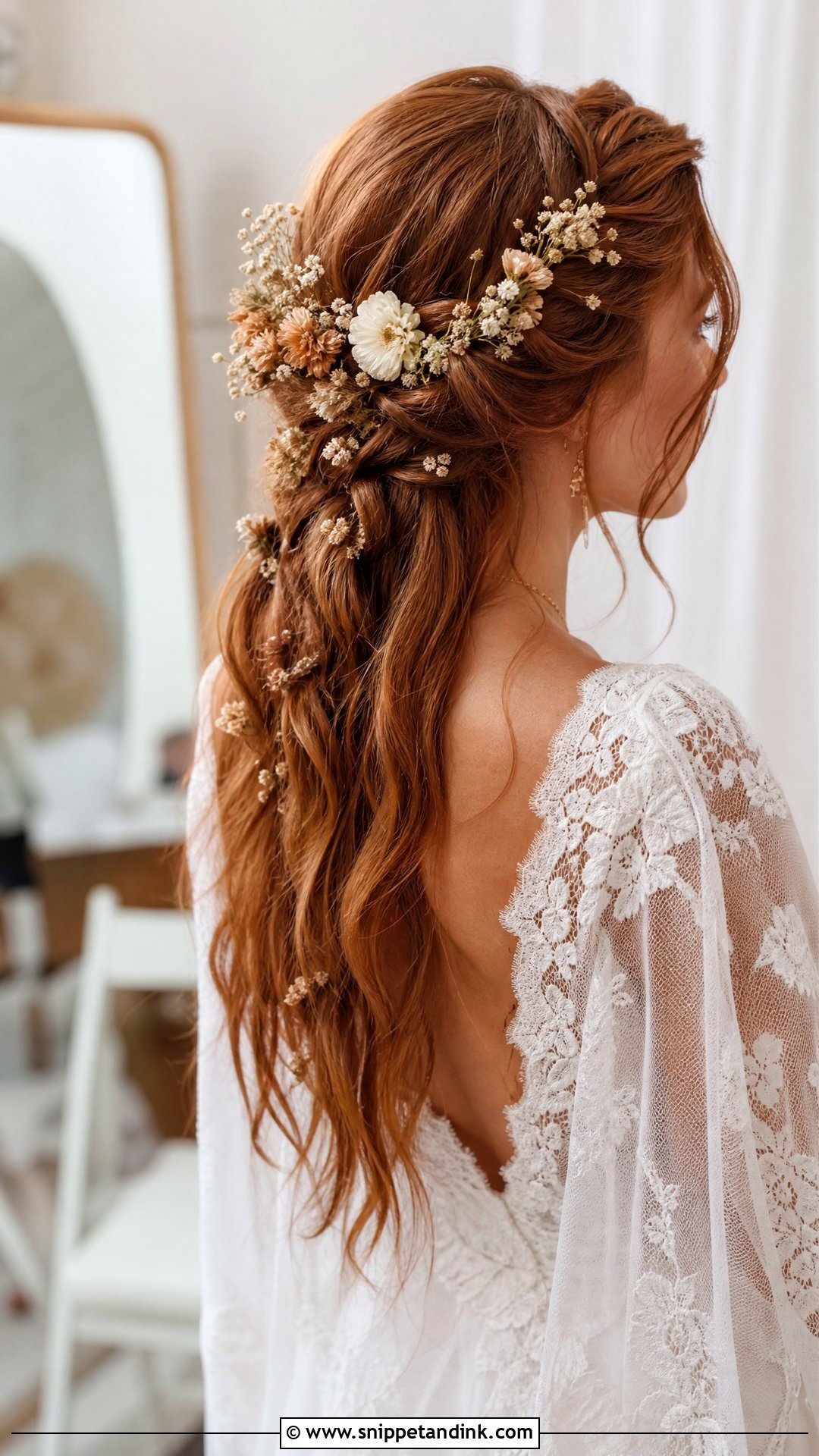 Boho Wedding Hair With Flowers - Snippet and Ink - 15 Bride Flower Hair Ideas