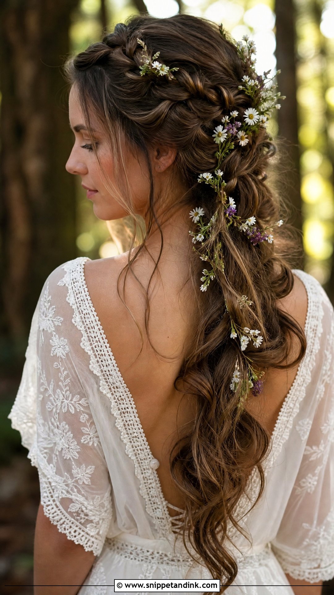 Boho Wedding Hair With Loose Braids - Snippet and Ink - 20 Soft Wedding Hair Ideas