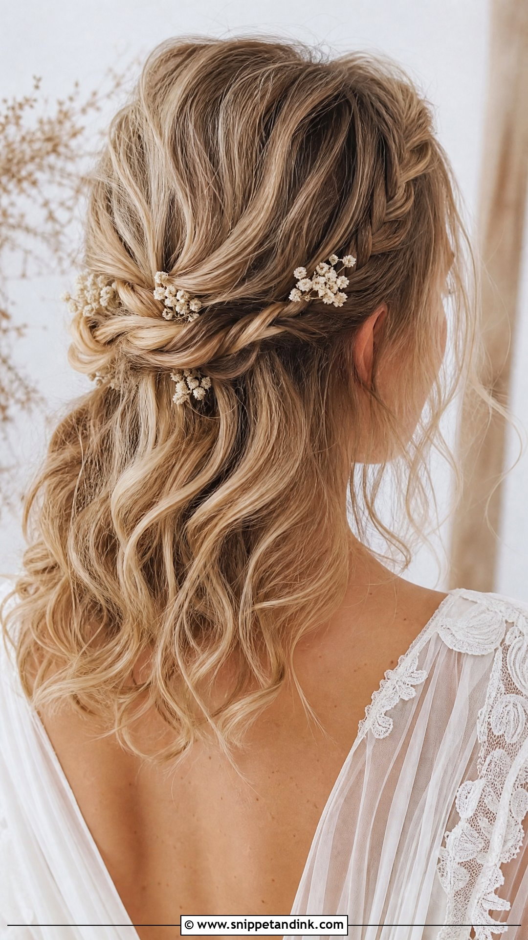 Boho Wedding Hairstyle For Medium Hair - Snippet and Ink - 20 Mid Length Hairstyles for Wedding