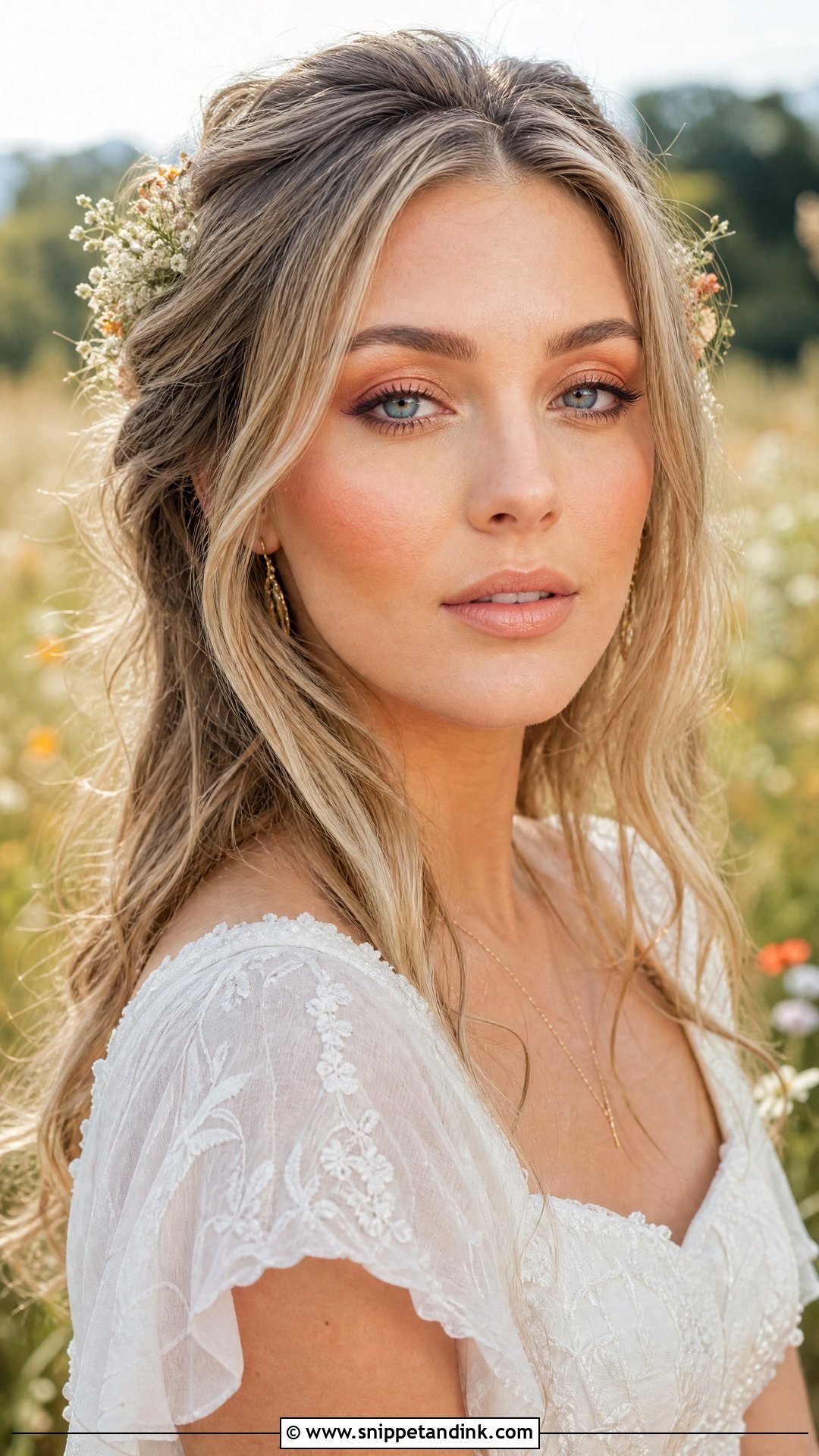 Boho Wedding Makeup For Blue Eyes - Snippet and Ink - 35 Wedding Makeup for Blue Eyes