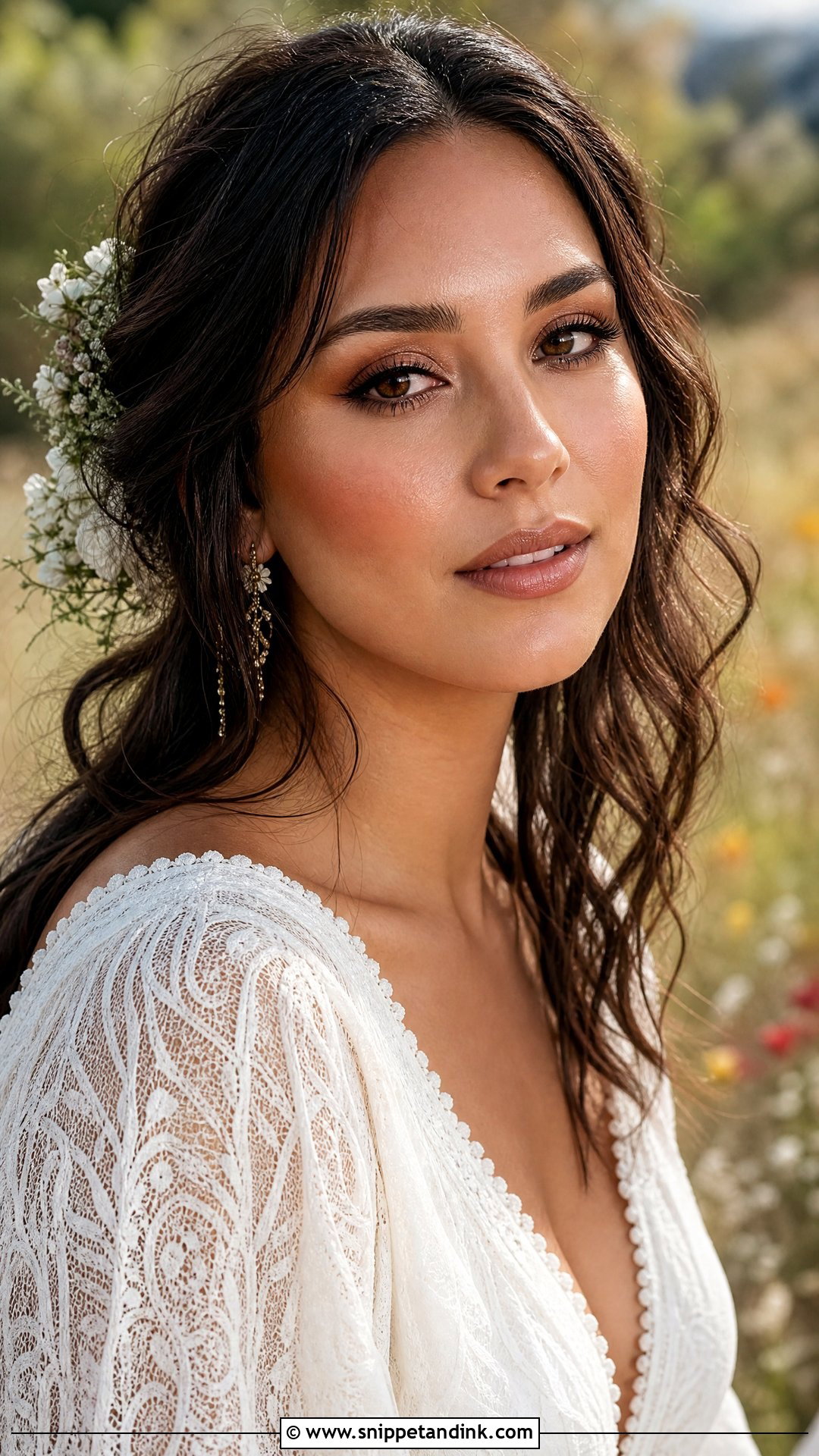 Boho Wedding Makeup For Bride - Snippet and Ink - 25 Wedding Makeup for Bride Ideas