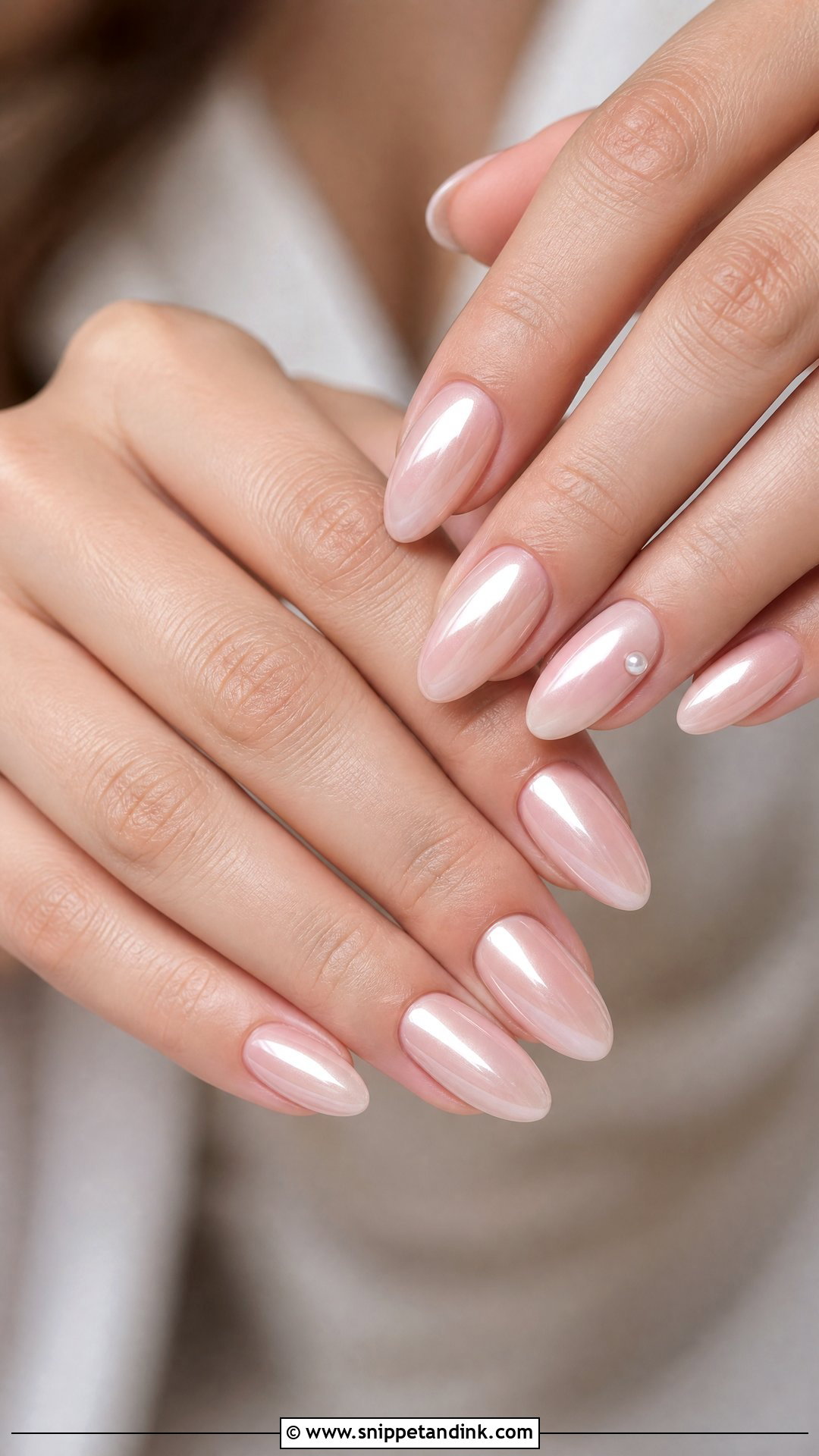 Boho Wedding Nails With Blush Chrome - Snippet and Ink - 25 Boho Wedding Nails
