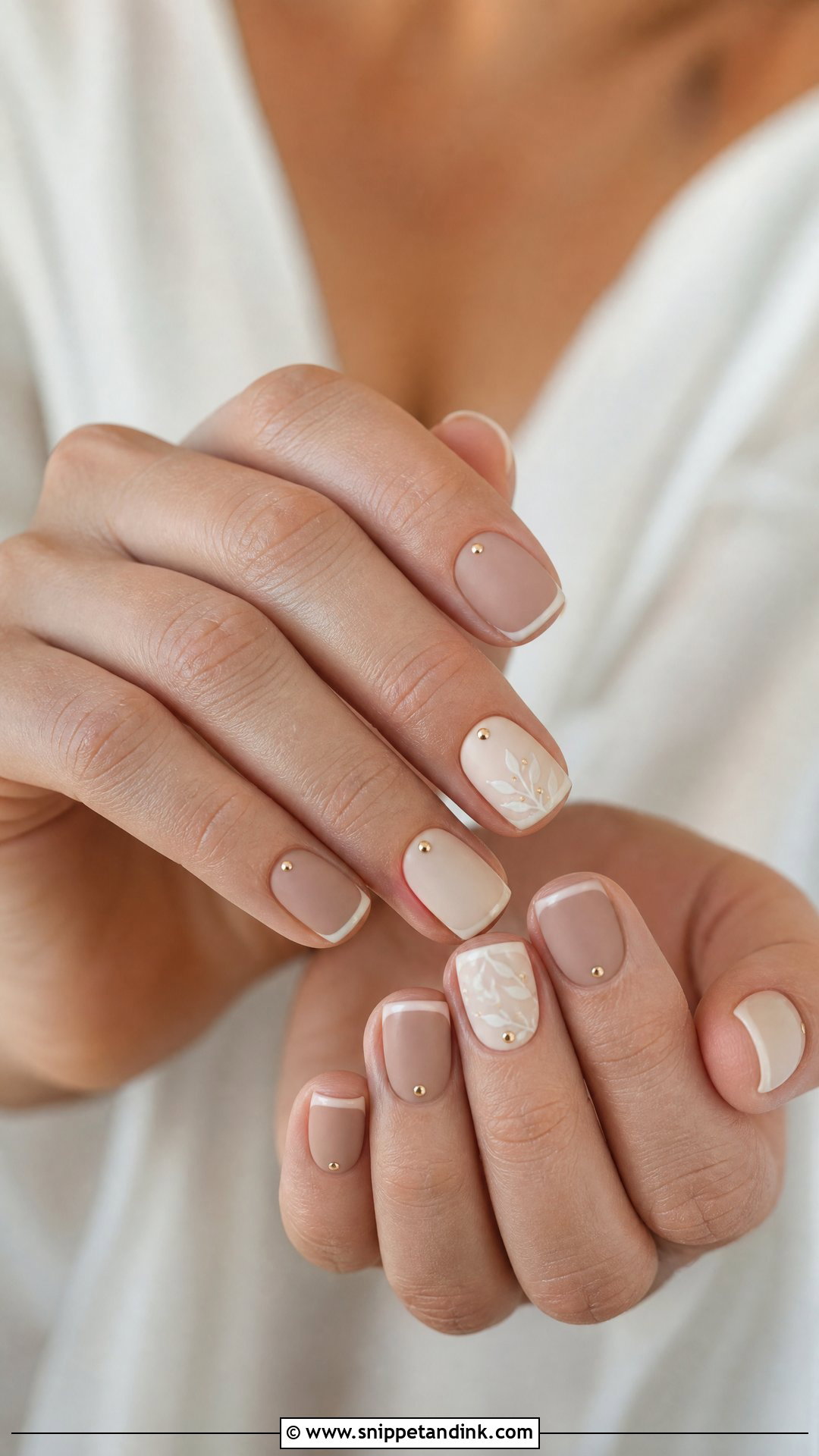 Boho Wedding Nails With Matte Nude - Snippet and Ink - 25 Boho Wedding Nails