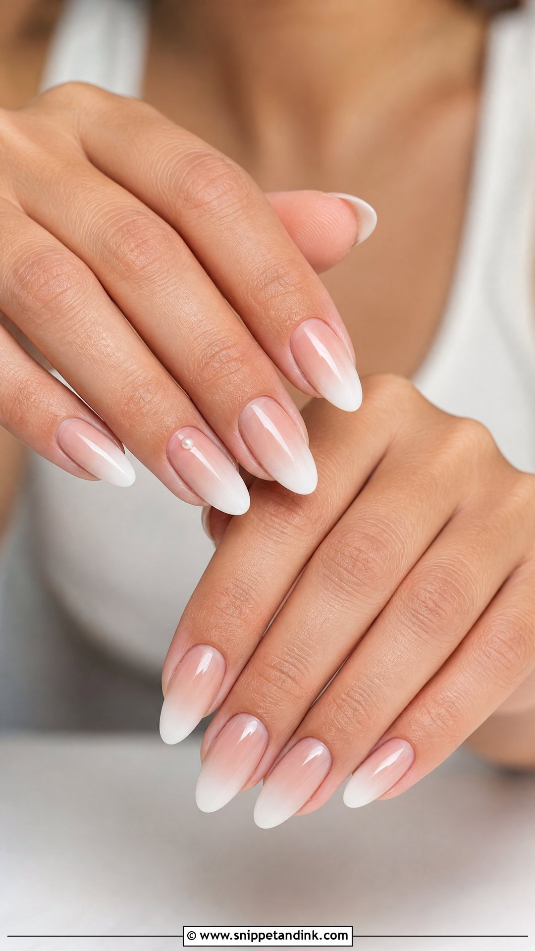 Boho Wedding Nails With Nude Ombre - Snippet and Ink - 25 Boho Wedding Nails