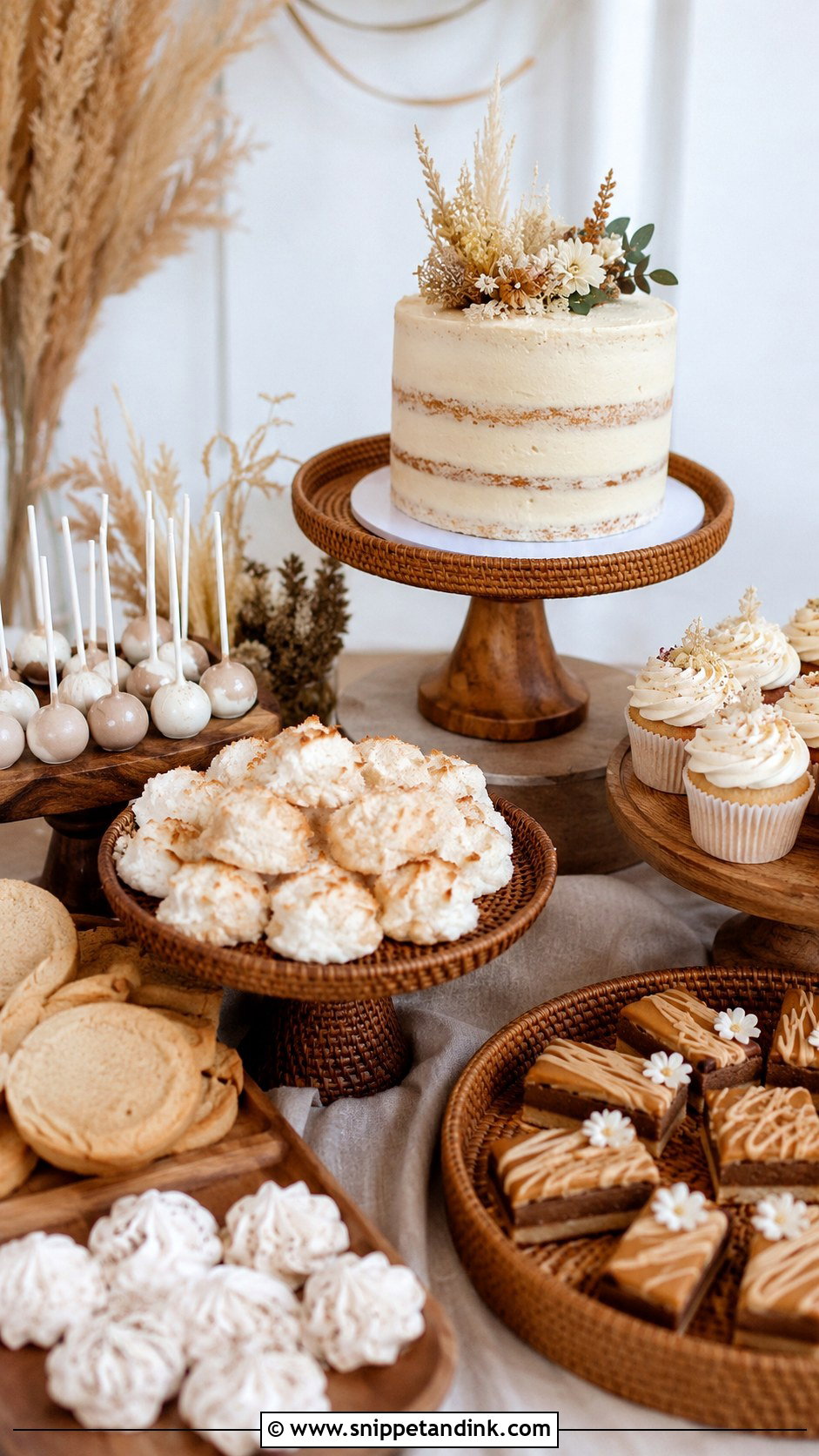 Boho Wedding Sweet Table - Snippet and Ink - 30 Wedding Sweet Table Ideas