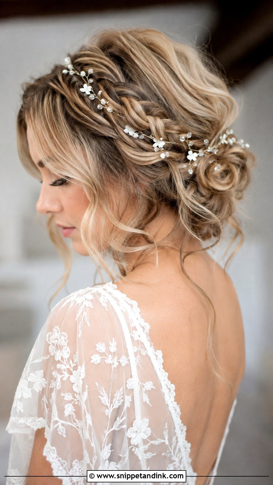 Boho Wedding Updo For Long Hair - Snippet and Ink - 20 Long Hair Wedding Updo Ideas